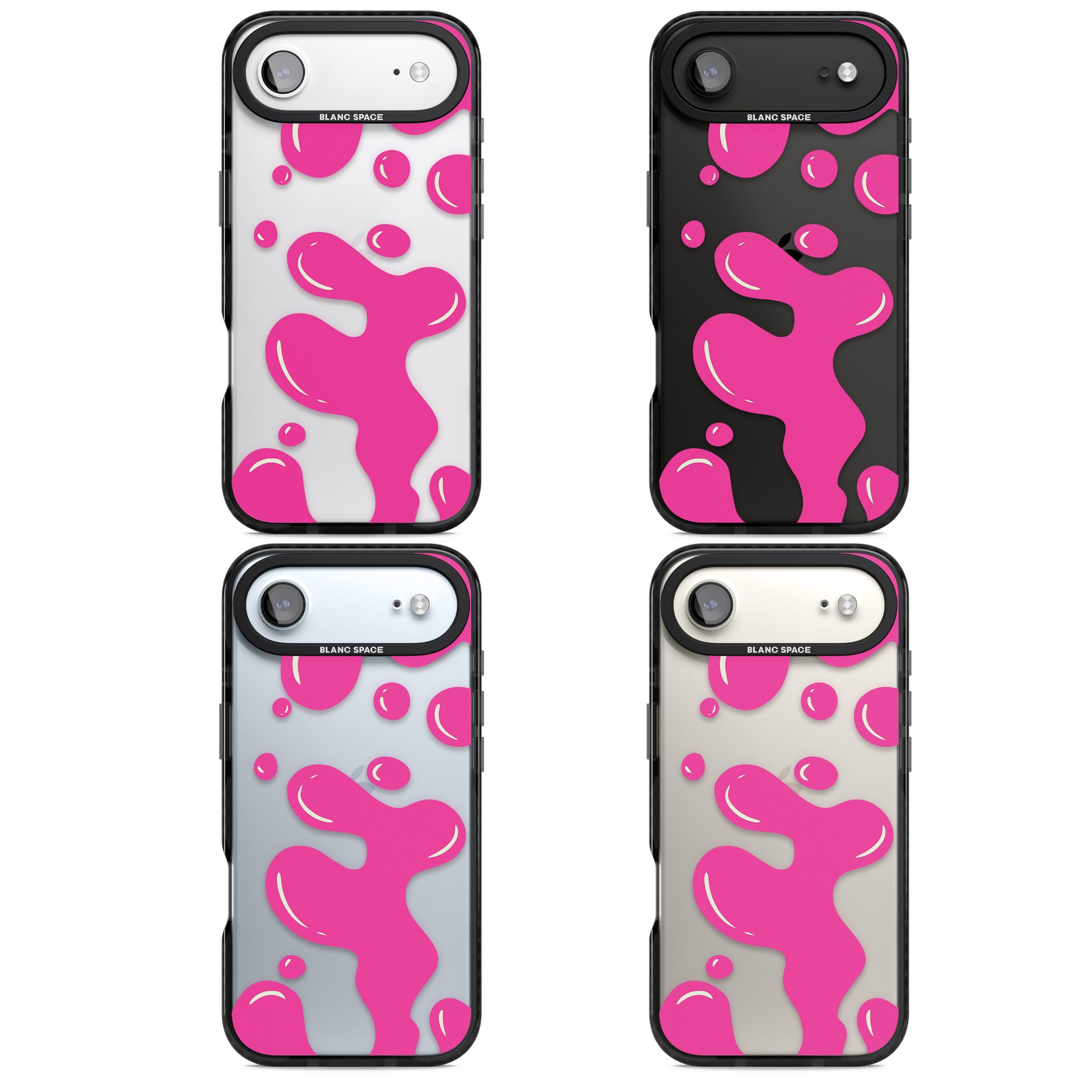 Pink Lava Lamp iPhone 17 Air Impact Black Phone Case APT Impact Protection