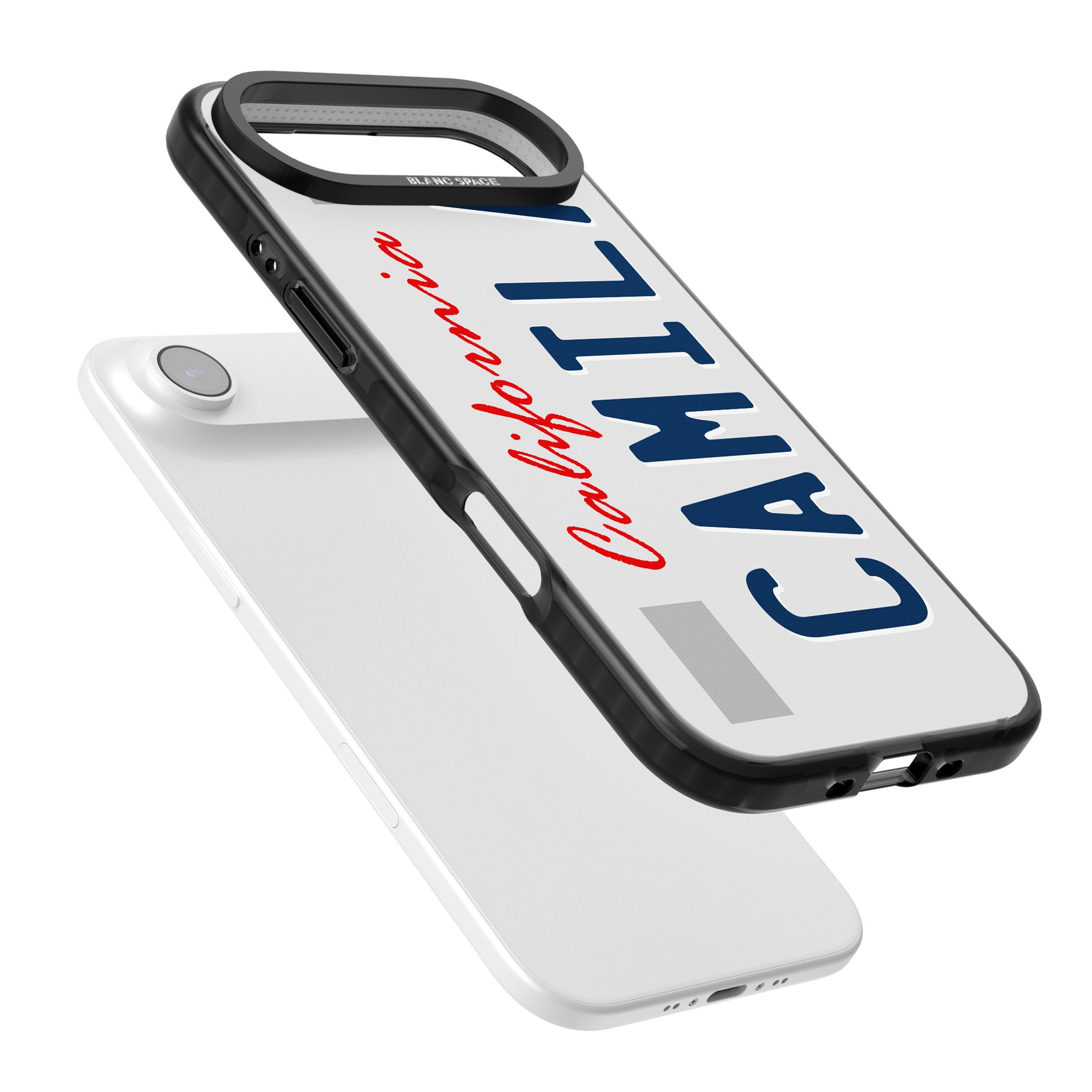 Personalised California License Plate iPhone 17 Air Impact Black Phone Case Colours