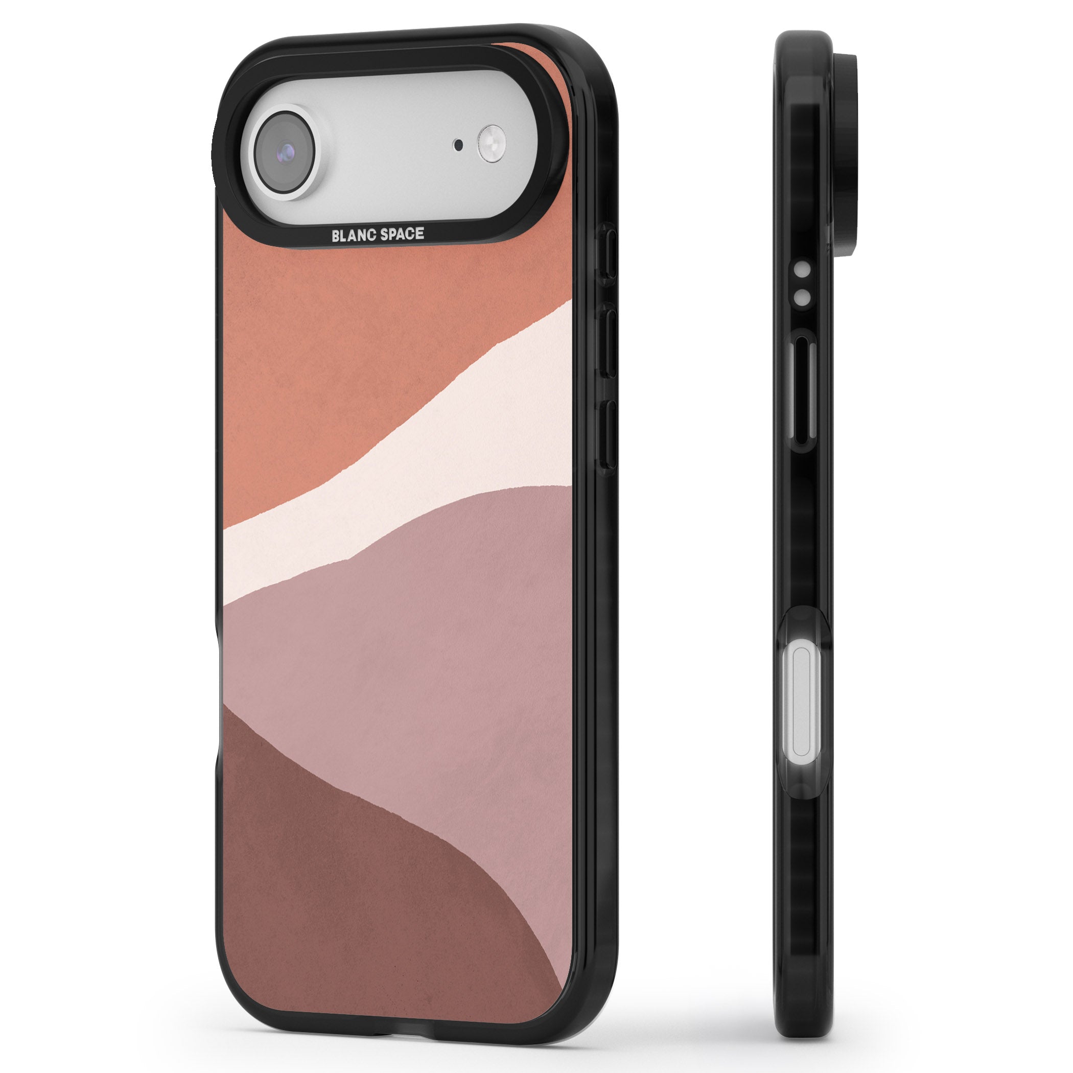 Lush Abstract Watercolour Design #2 iPhone 17 Air Impact Pro Black Phone Case Side Profile