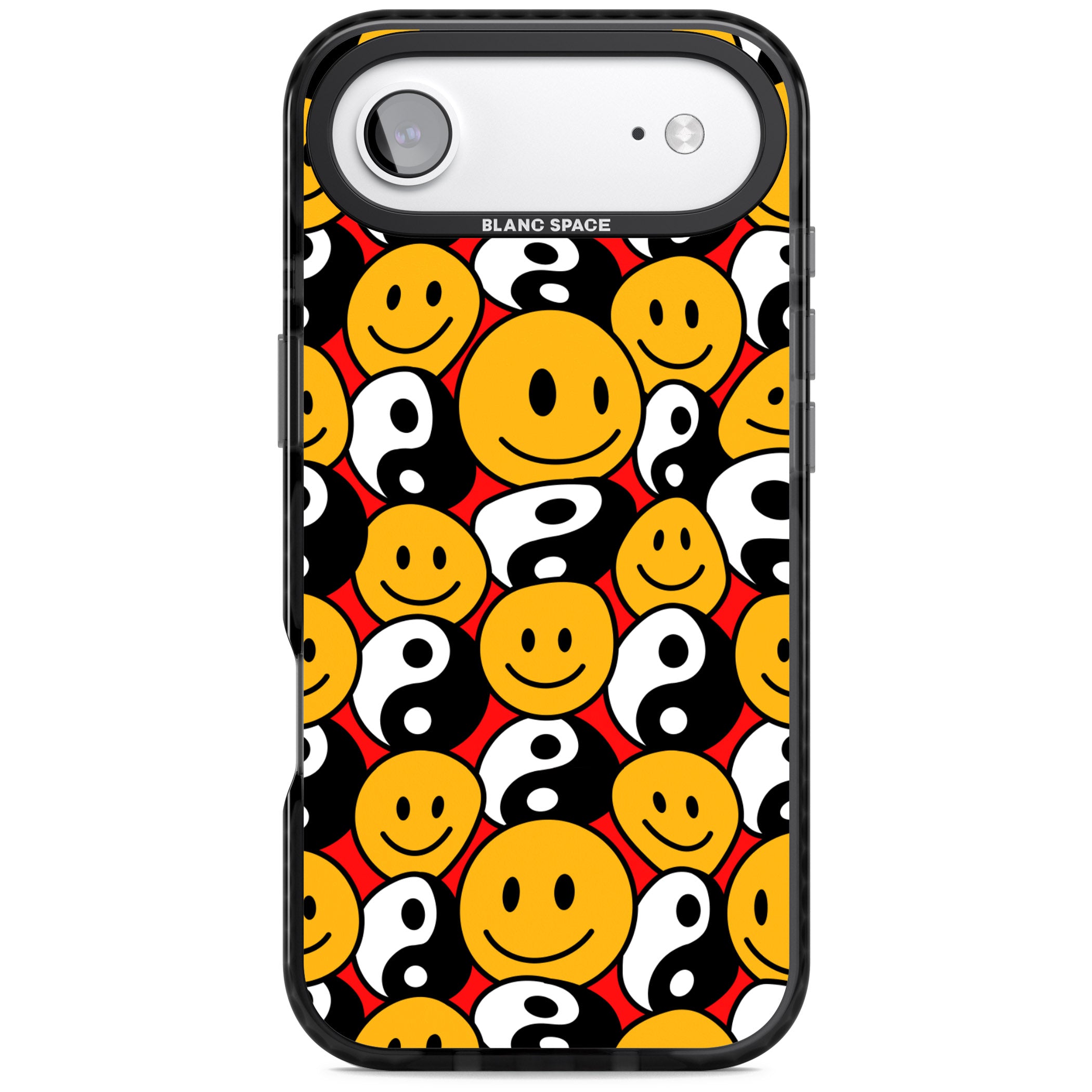 Yin Yang & Faces iPhone 17 Air Impact Pro Black Phone Case