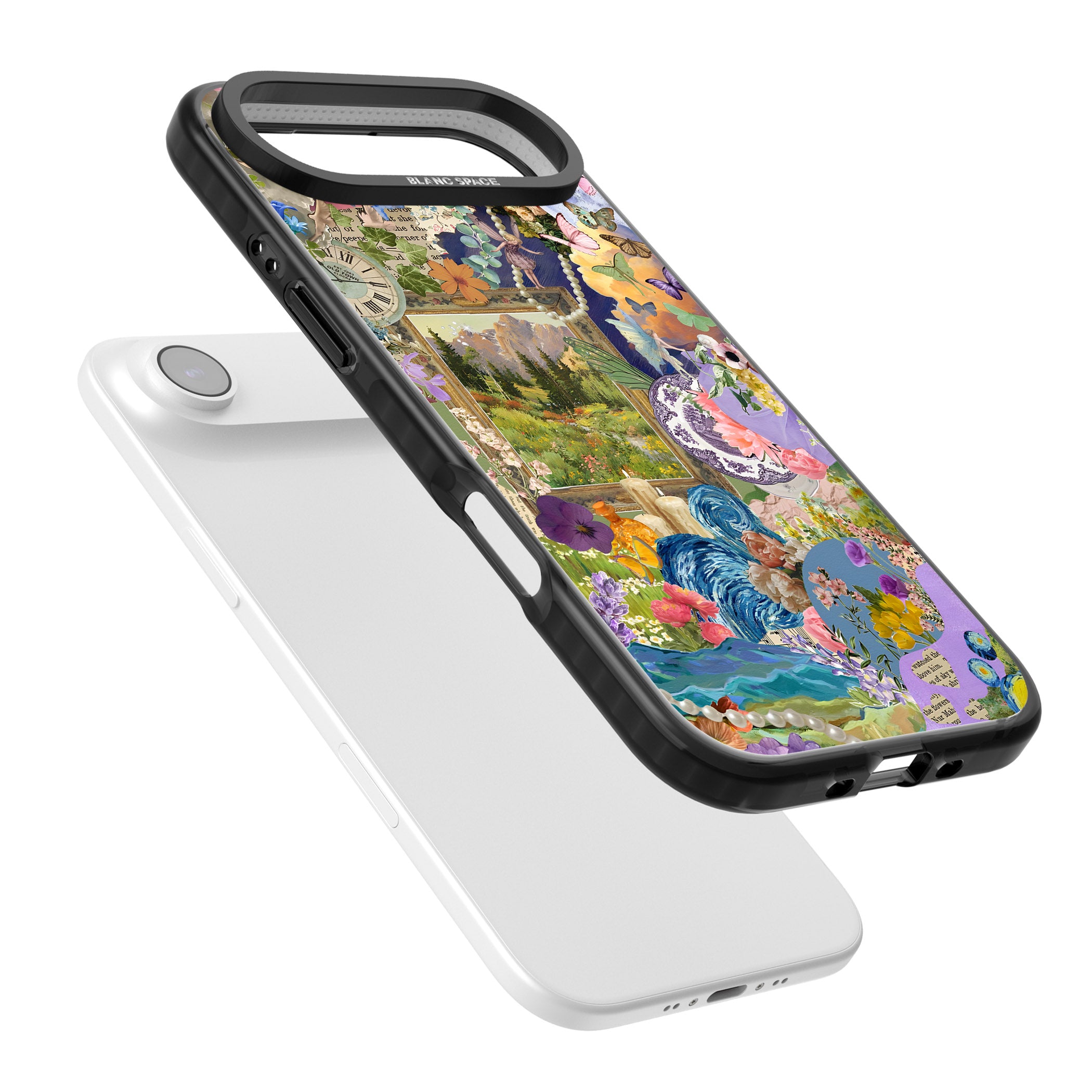 Vibrant Whimsy Collage iPhone 17 Air Impact Pro Black Phone Case Colours