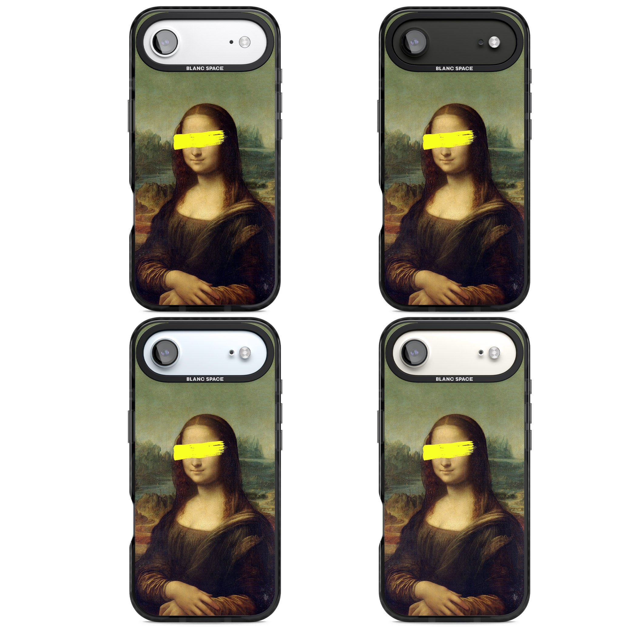 Vandaled Mona Lisa iPhone 17 Air Impact Pro Black Phone Case APT Impact Protection