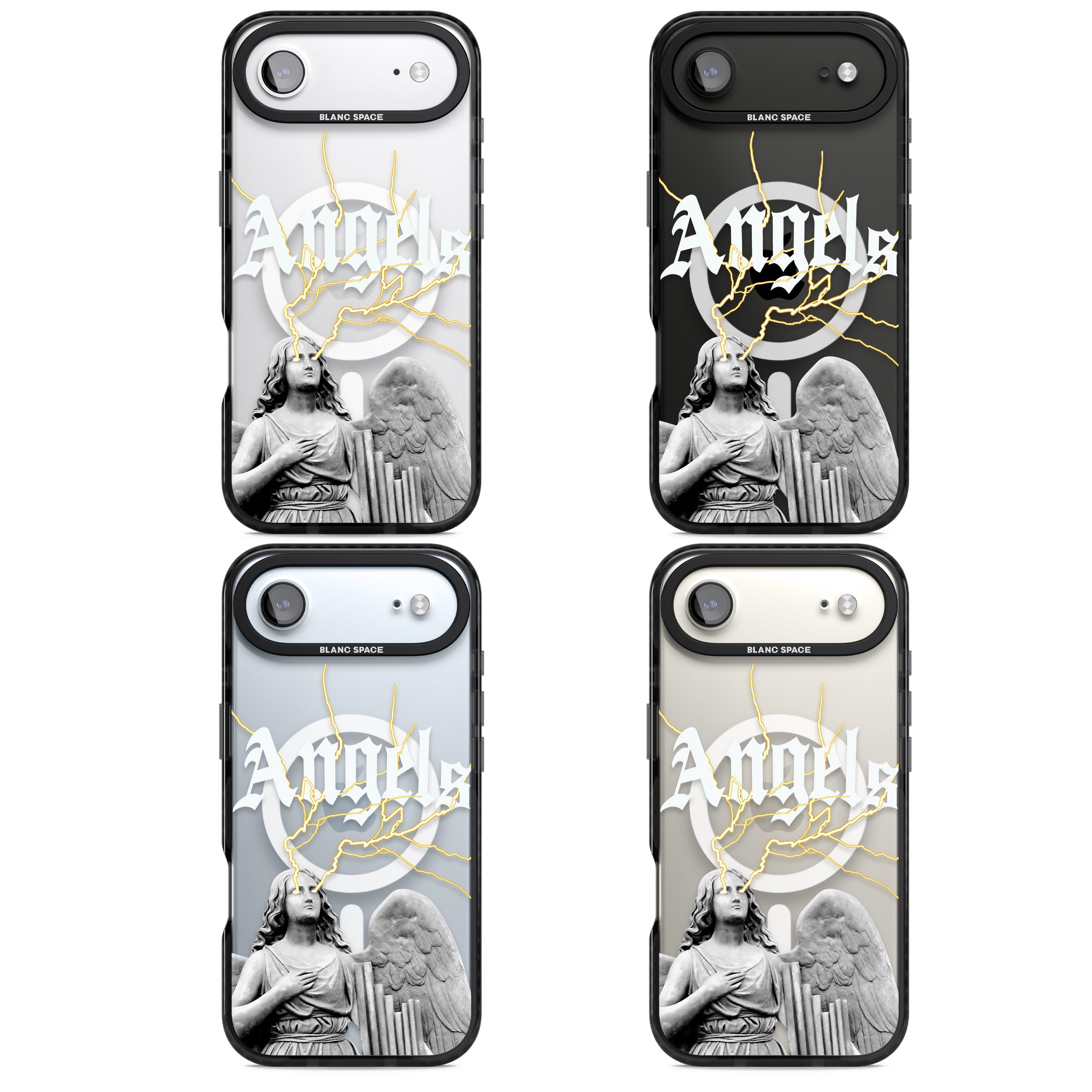 Angels iPhone 17 Air Impact Pro Black Phone Case APT Impact Protection