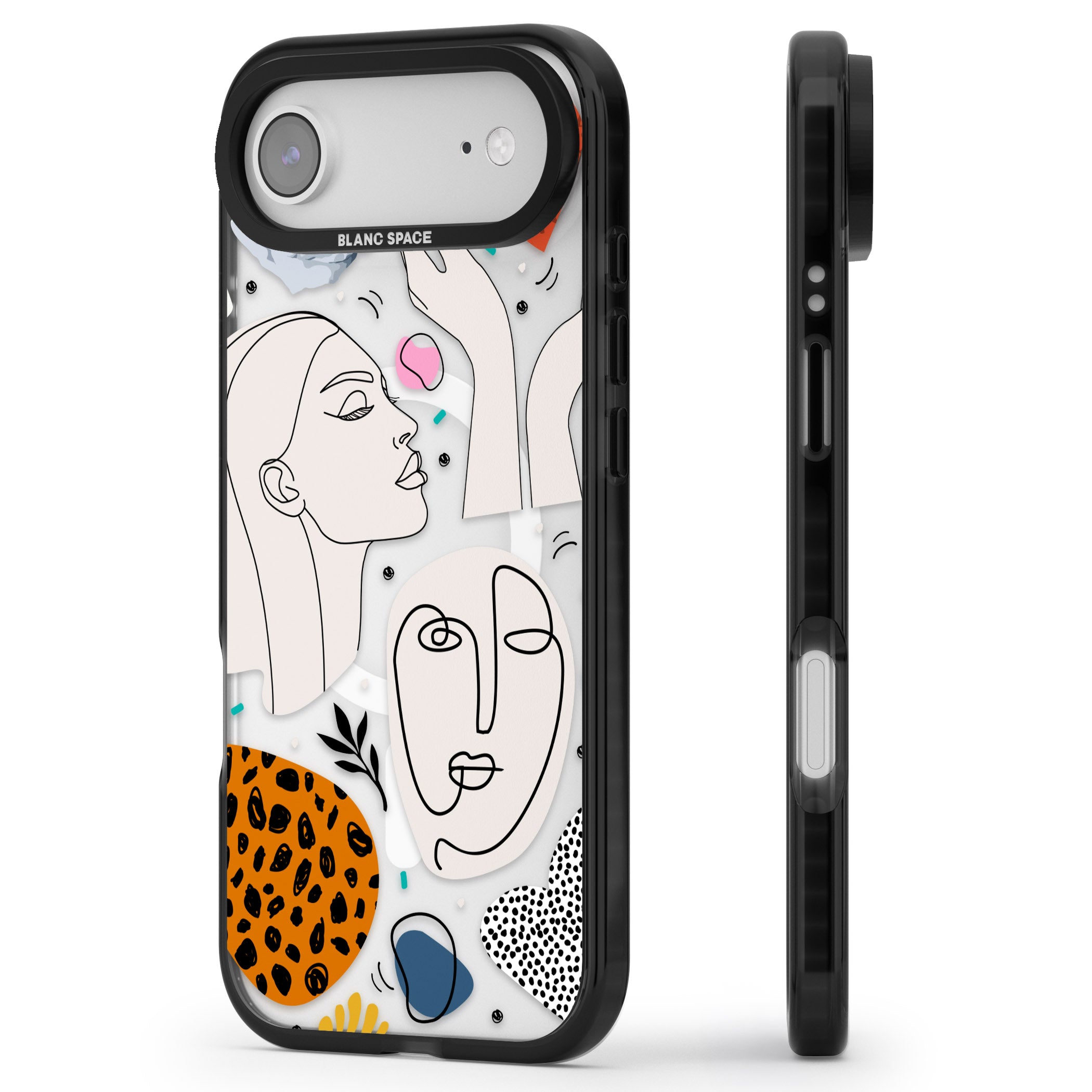 Artistic Expression Scrapbook iPhone 17 Air Impact Pro Black Phone Case Side Profile