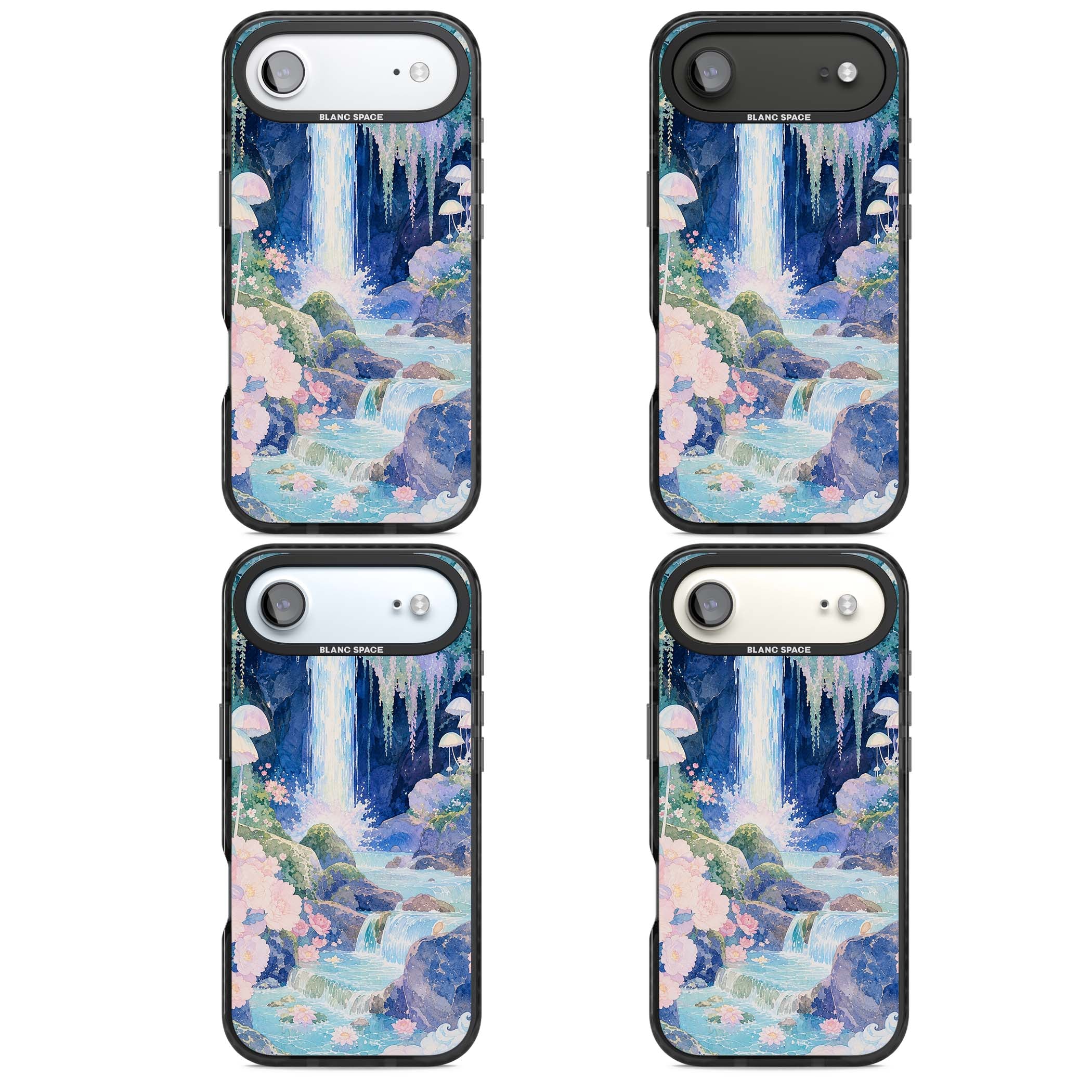 Mystic Waterfall art iPhone case | Black Impact Magsafe case for iPhone Air