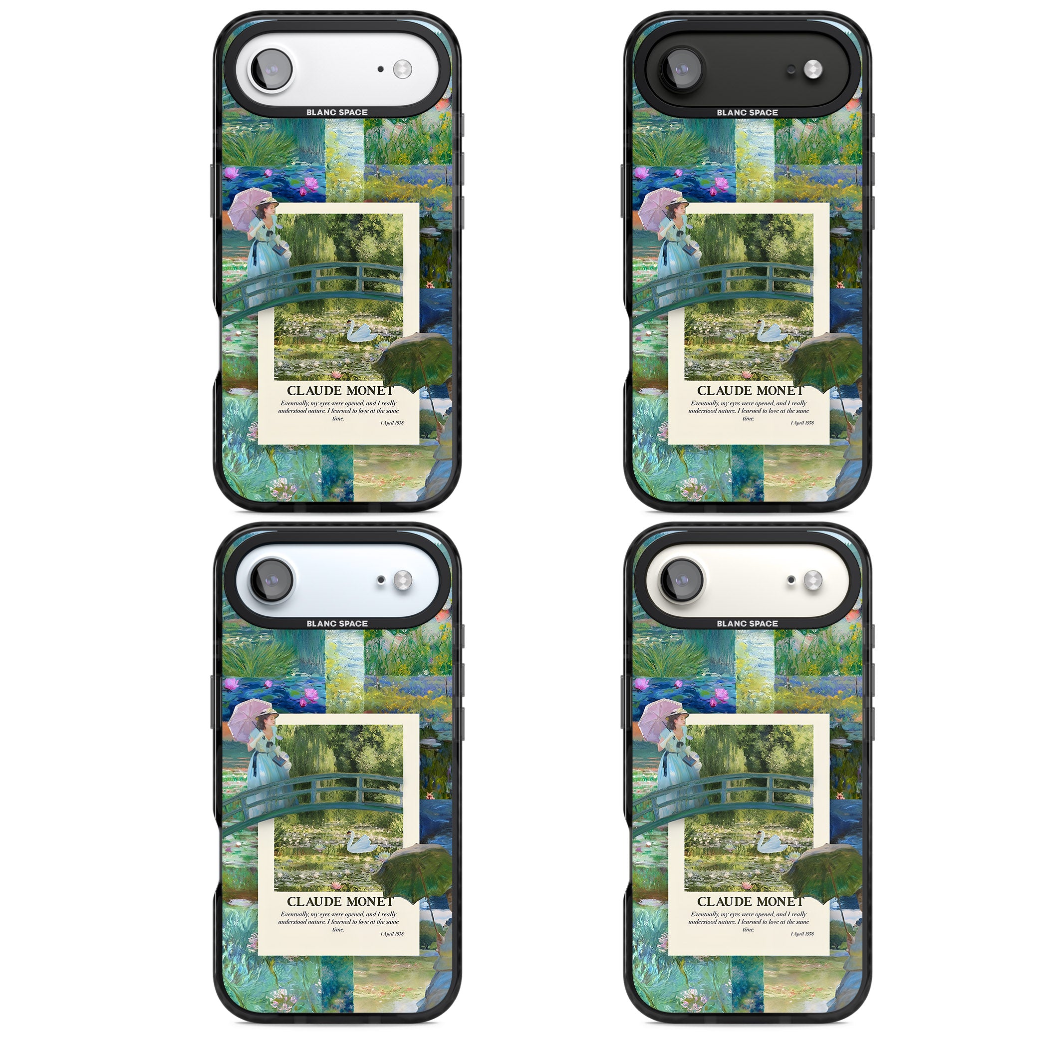 Monet Gardens iPhone 17 Air Impact Pro Black Phone Case APT Impact Protection