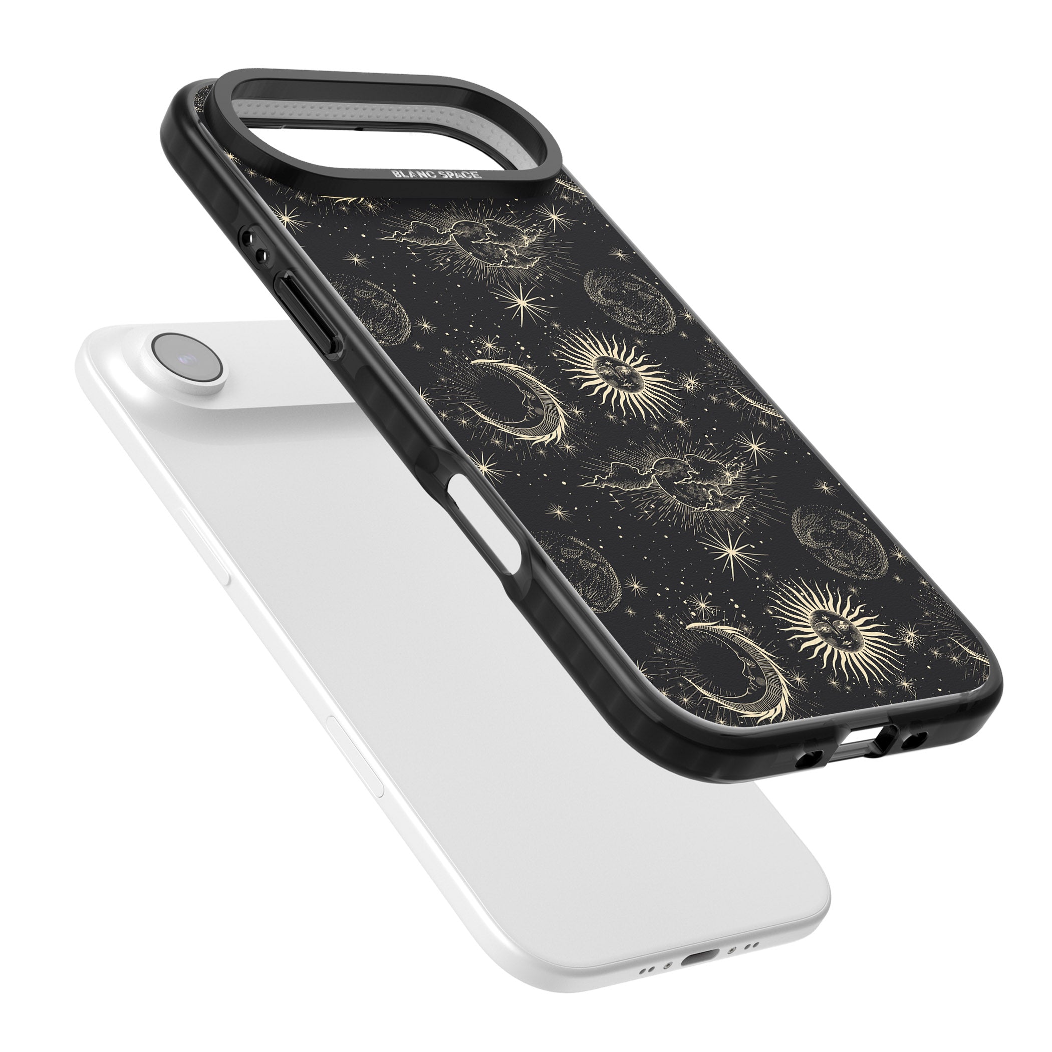 Suns & Moons Celestial Night iPhone 17 Air Impact Pro Black Phone Case Colours