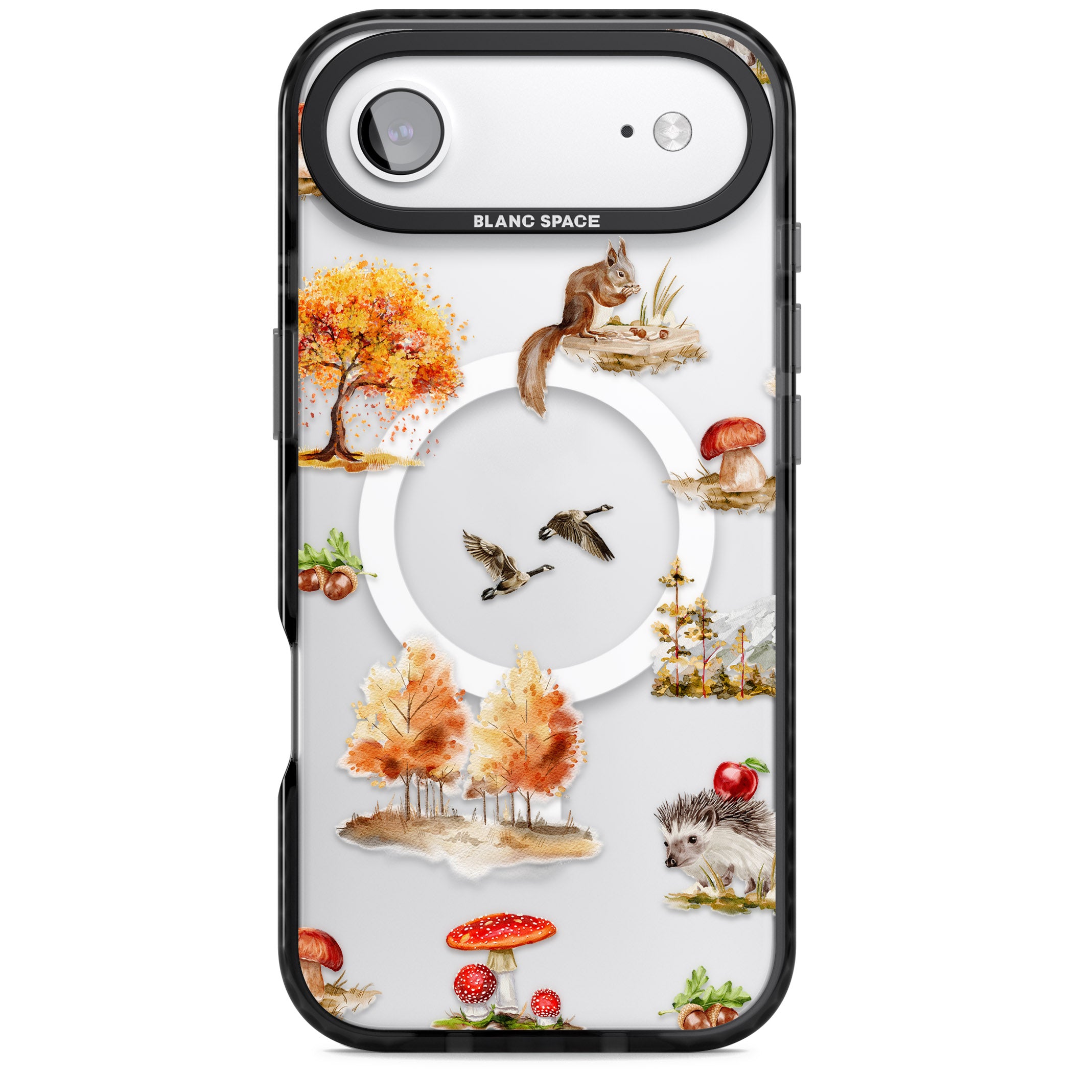 Fall Forest Friends iPhone 17 Air Impact Pro Black Phone Case