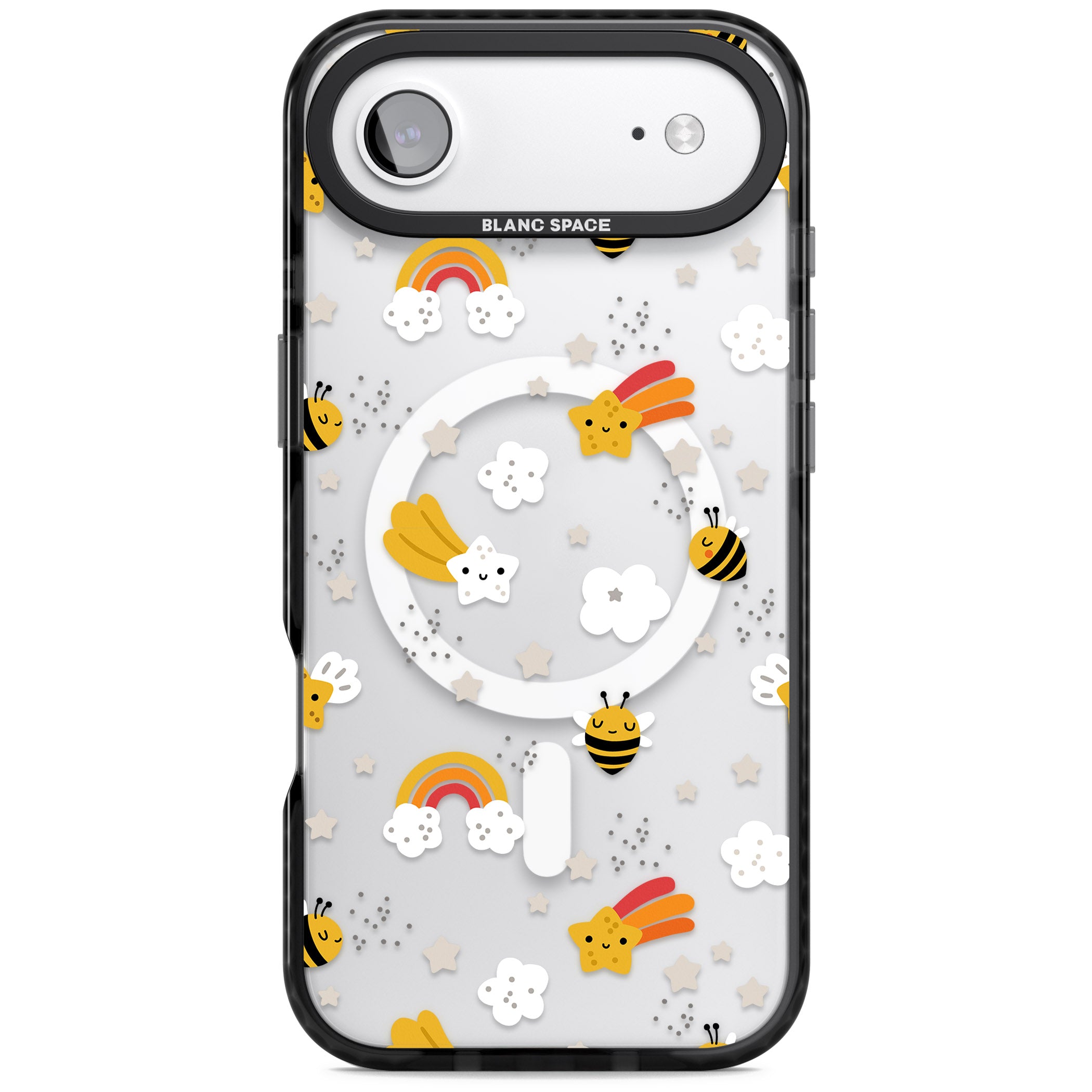 Busy Bee iPhone 17 Air Impact Pro Black Phone Case