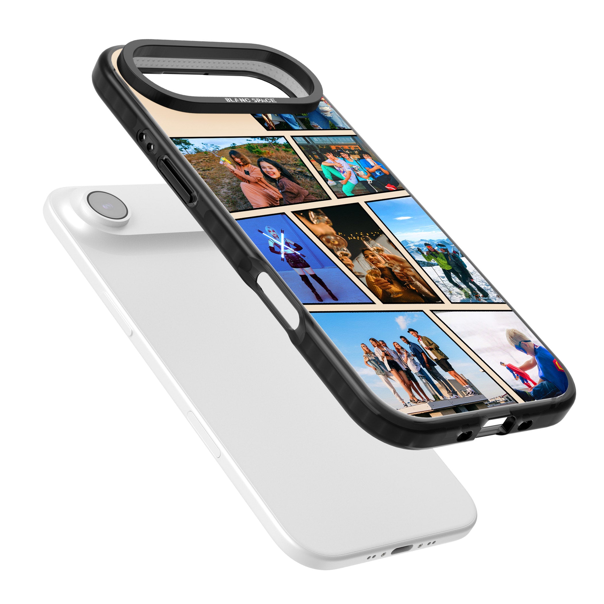Personalised Comic Strip Photo iPhone 17 Air Impact Pro Black Phone Case Colours