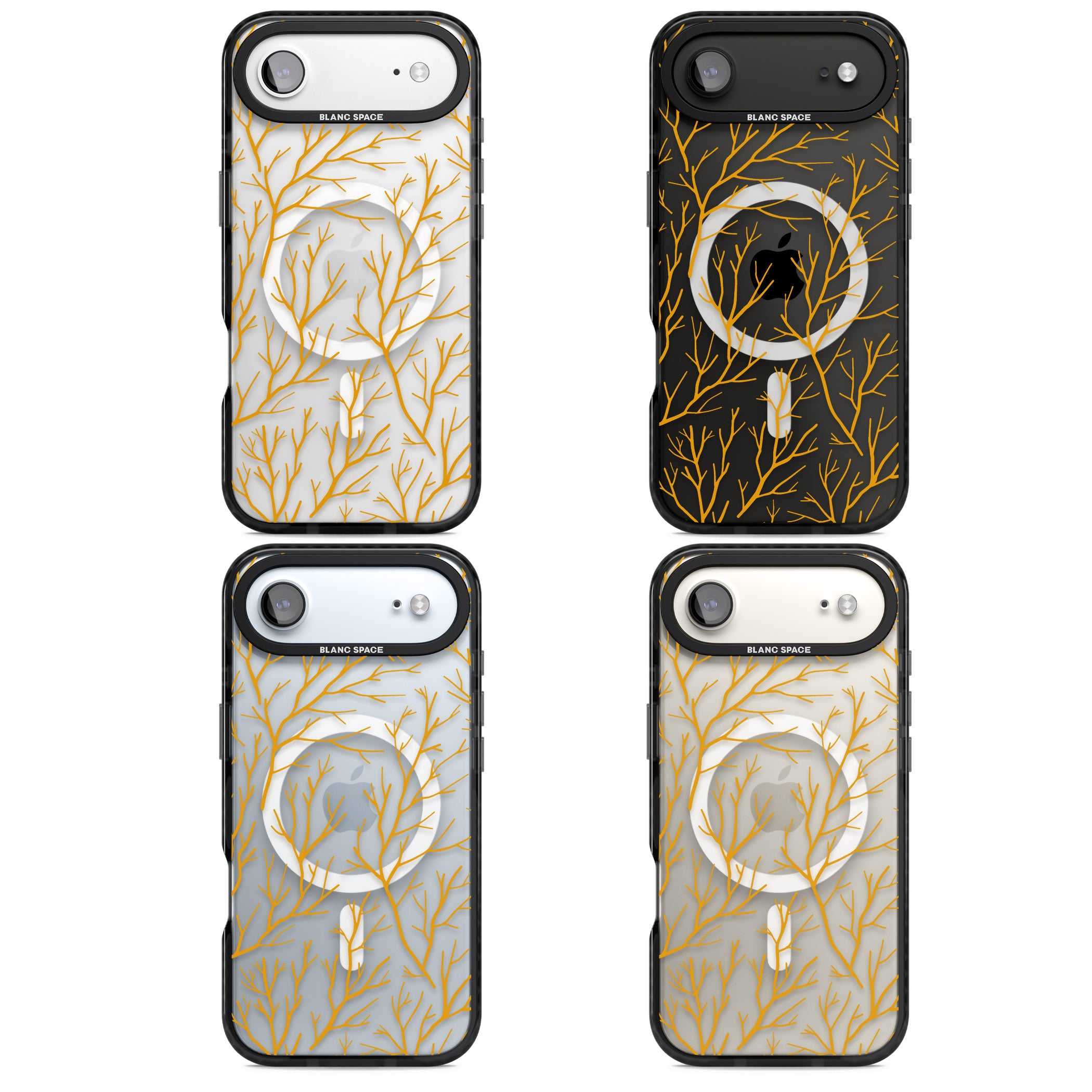 Personalised Bramble Branches iPhone 17 Air Impact Pro Black Phone Case APT Impact Protection