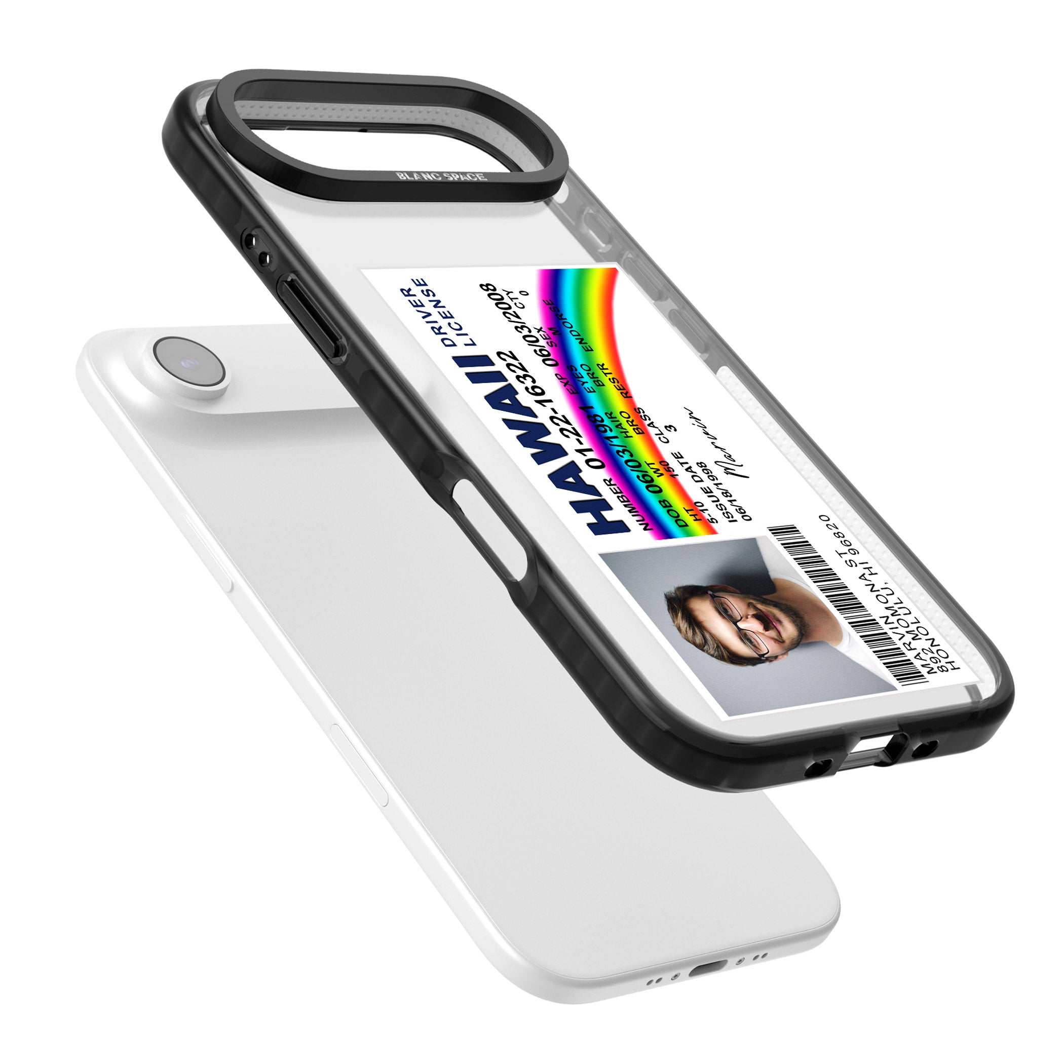 Personalised Hawaii Driving License iPhone 17 Air Impact Pro Black Phone Case Colours