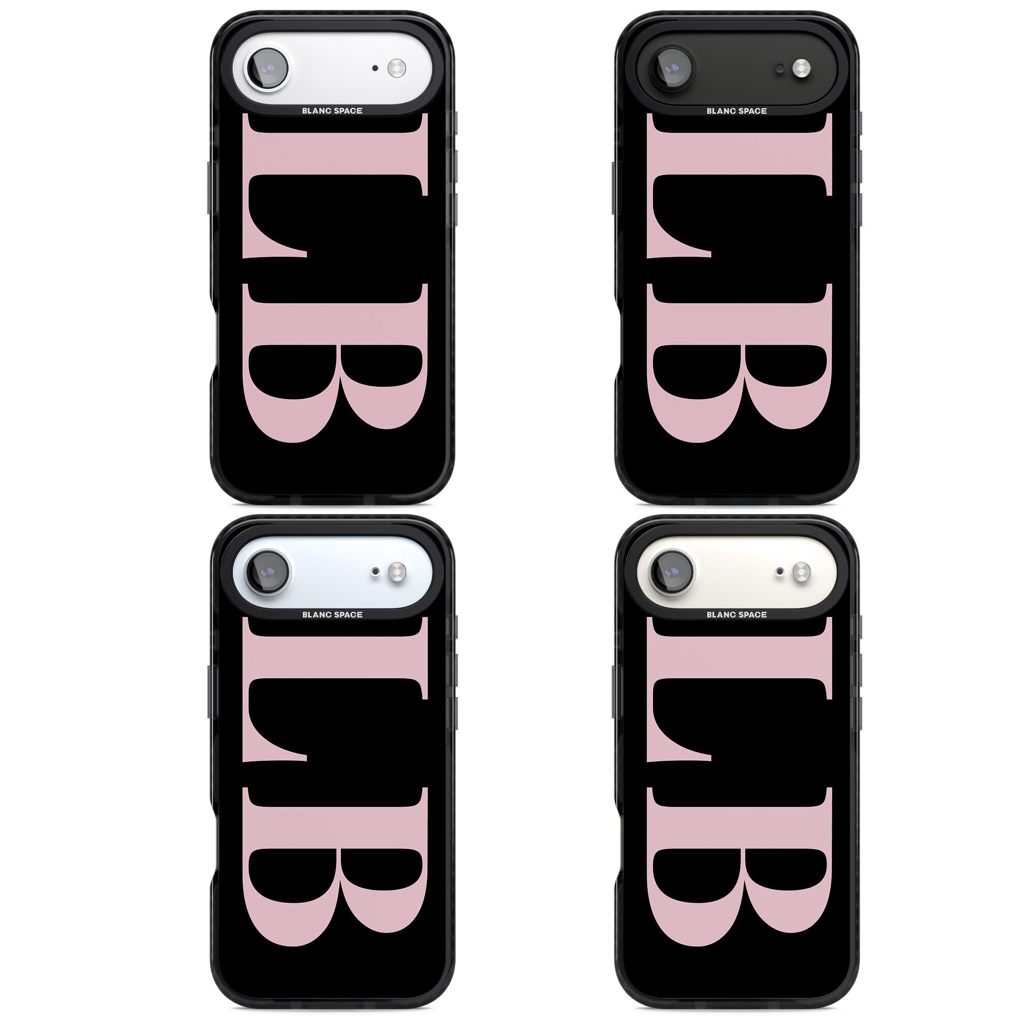 Personalised Pink & Black Green Letters iPhone 17 Air Impact Pro Black Phone Case APT Impact Protection