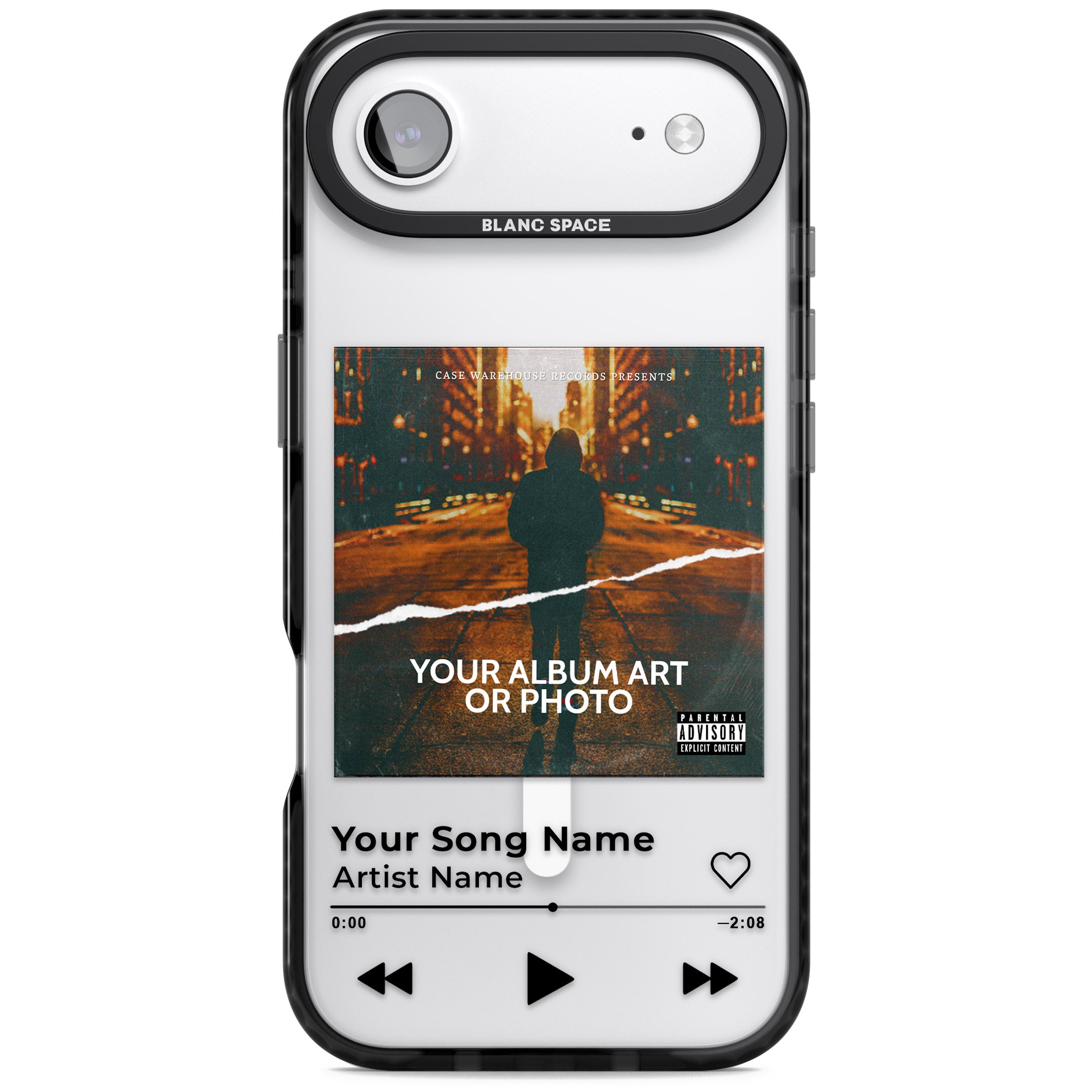 Personalised Album Art iPhone 17 Air Impact Pro Black Phone Case