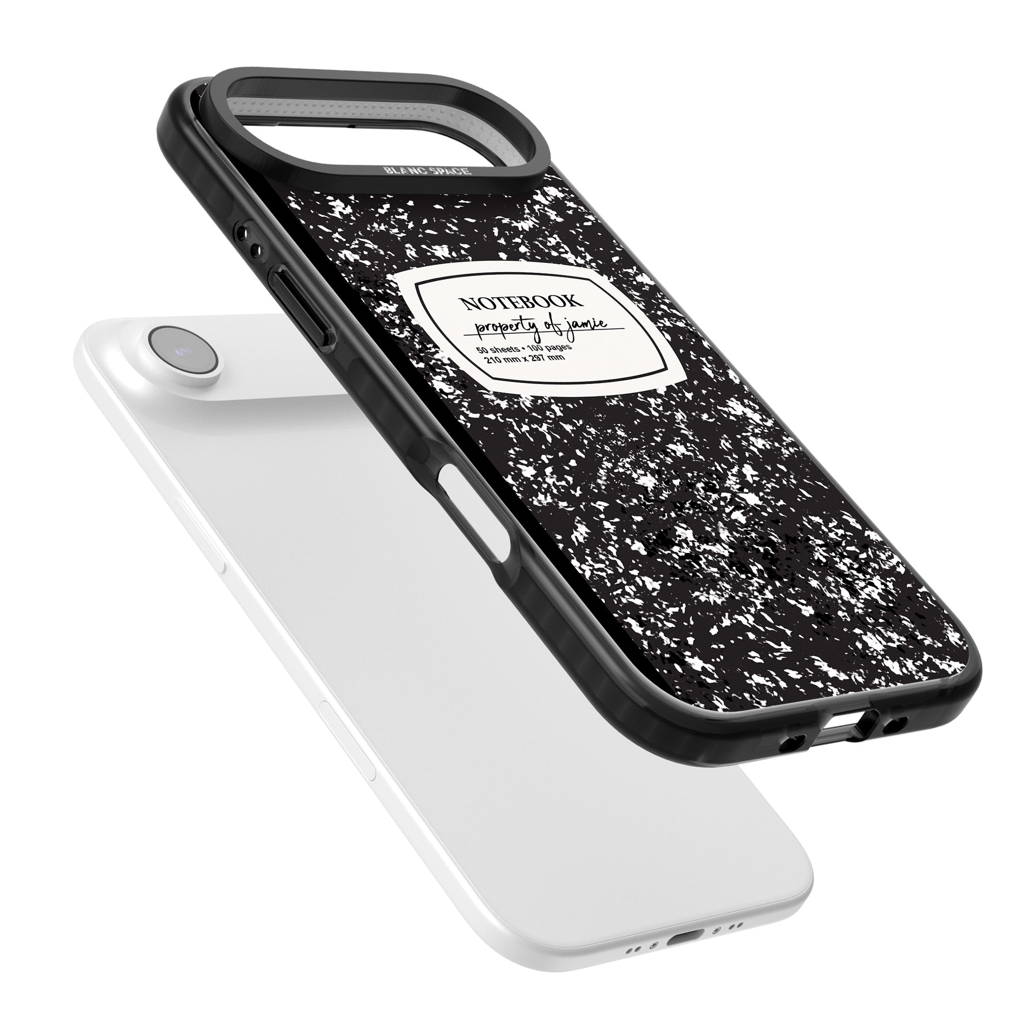 Personalised Classic Composition iPhone 17 Air Impact Pro Black Phone Case Colours