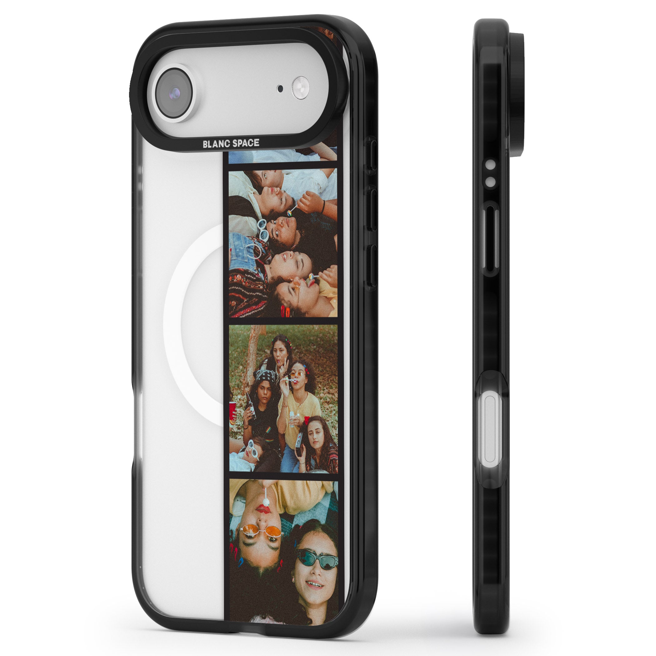 Personalised Photo Strip iPhone 17 Air Impact Pro Black Phone Case Side Profile