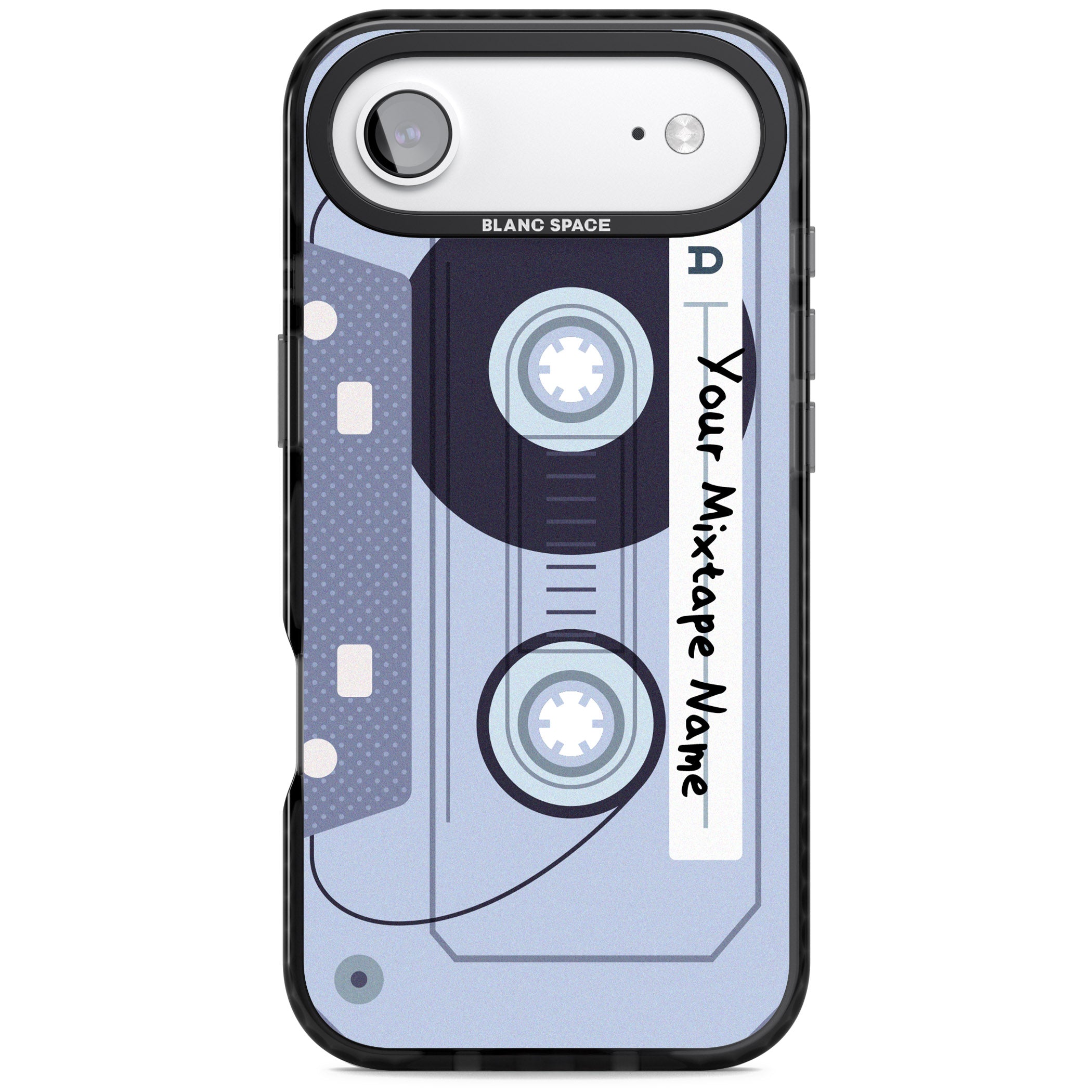 Personalised Retro Mixtape Industrial iPhone 17 Air Impact Pro Black Phone Case