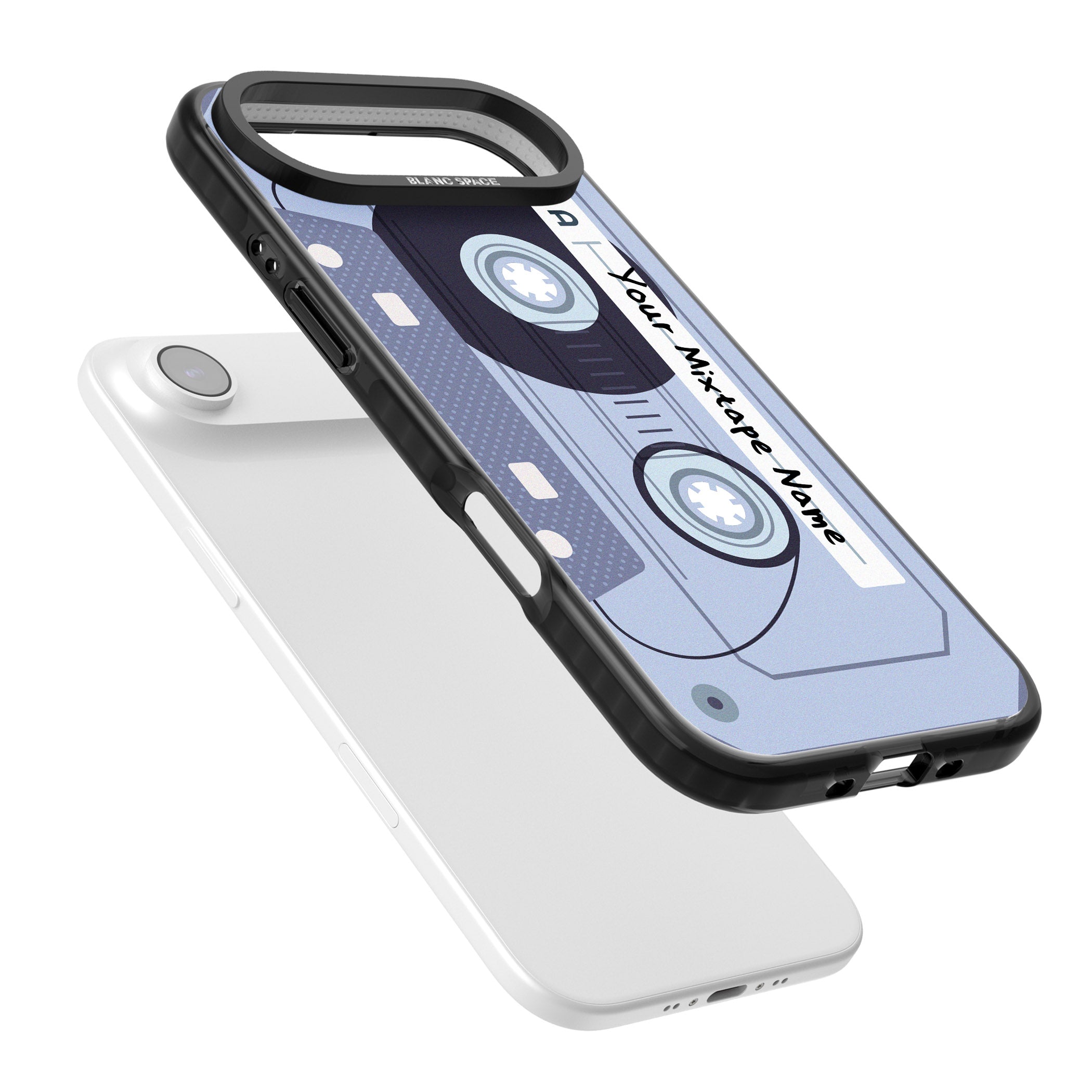 Personalised Retro Mixtape Industrial iPhone 17 Air Impact Pro Black Phone Case Colours