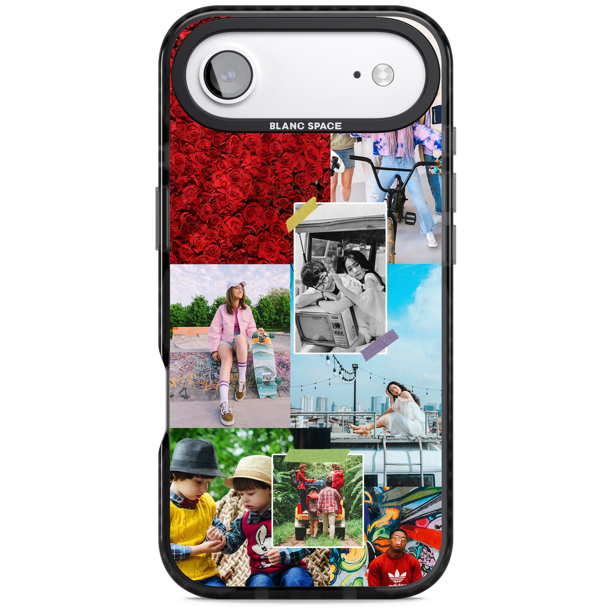 Personalised Photo Collage iPhone 17 Air Impact Pro Black Phone Case
