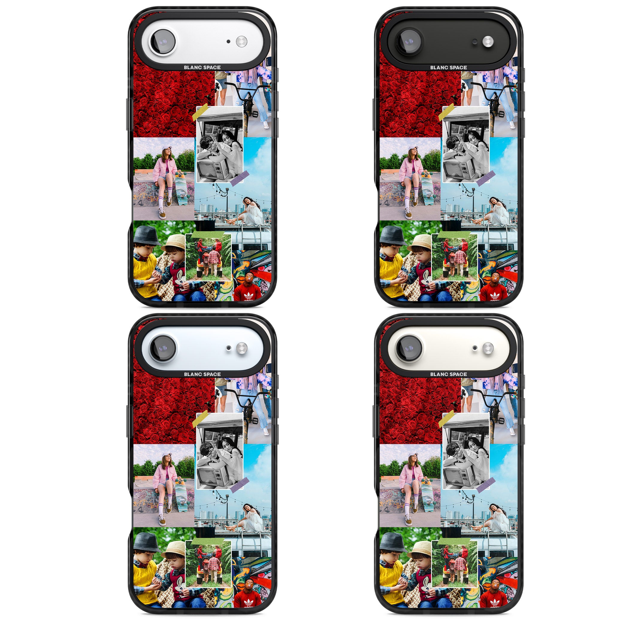 Personalised Photo Collage iPhone 17 Air Impact Pro Black Phone Case APT Impact Protection