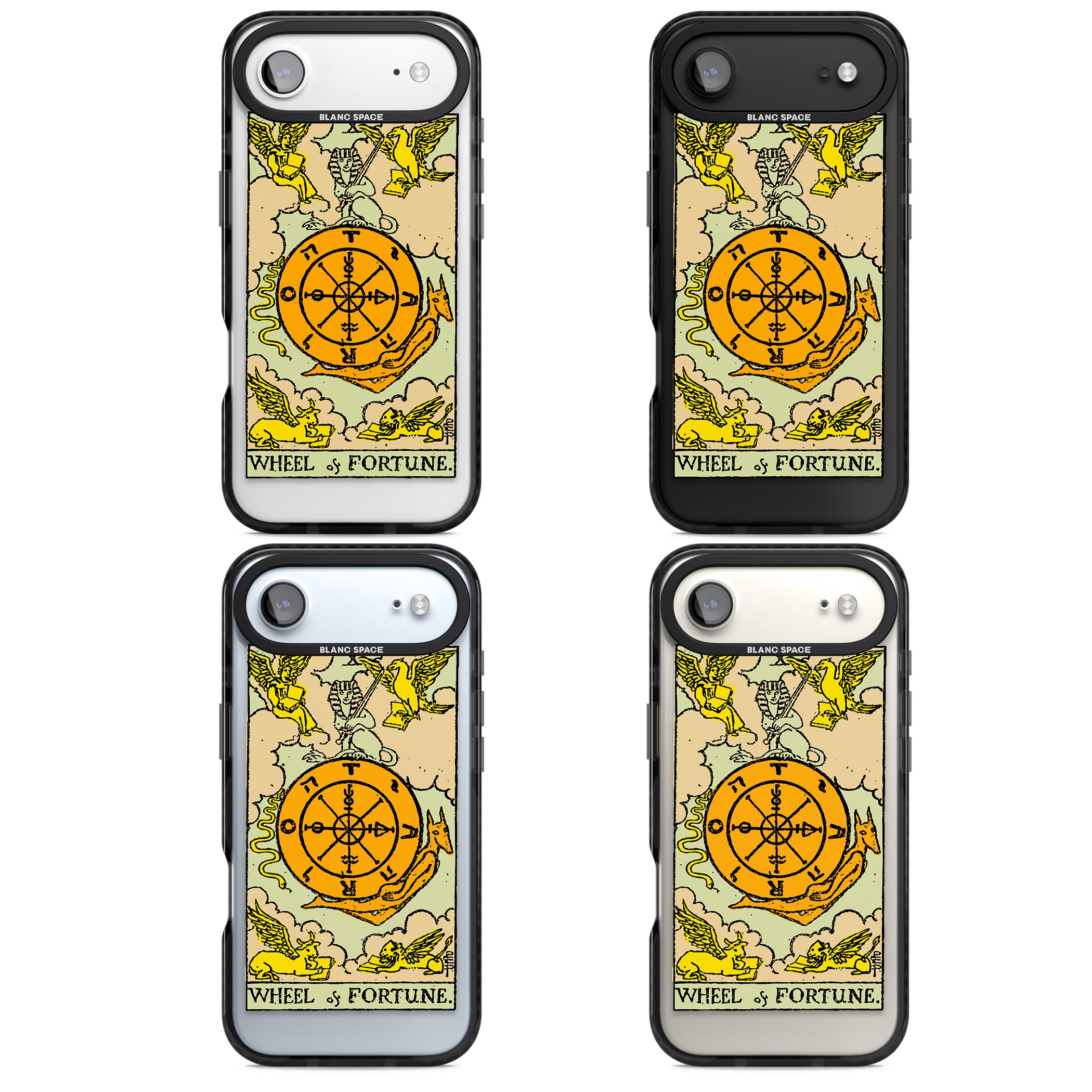 Personalised Wheel Of Fortune Tarot Card (Color) iPhone 17 Air Impact Pro Black Phone Case APT Impact Protection