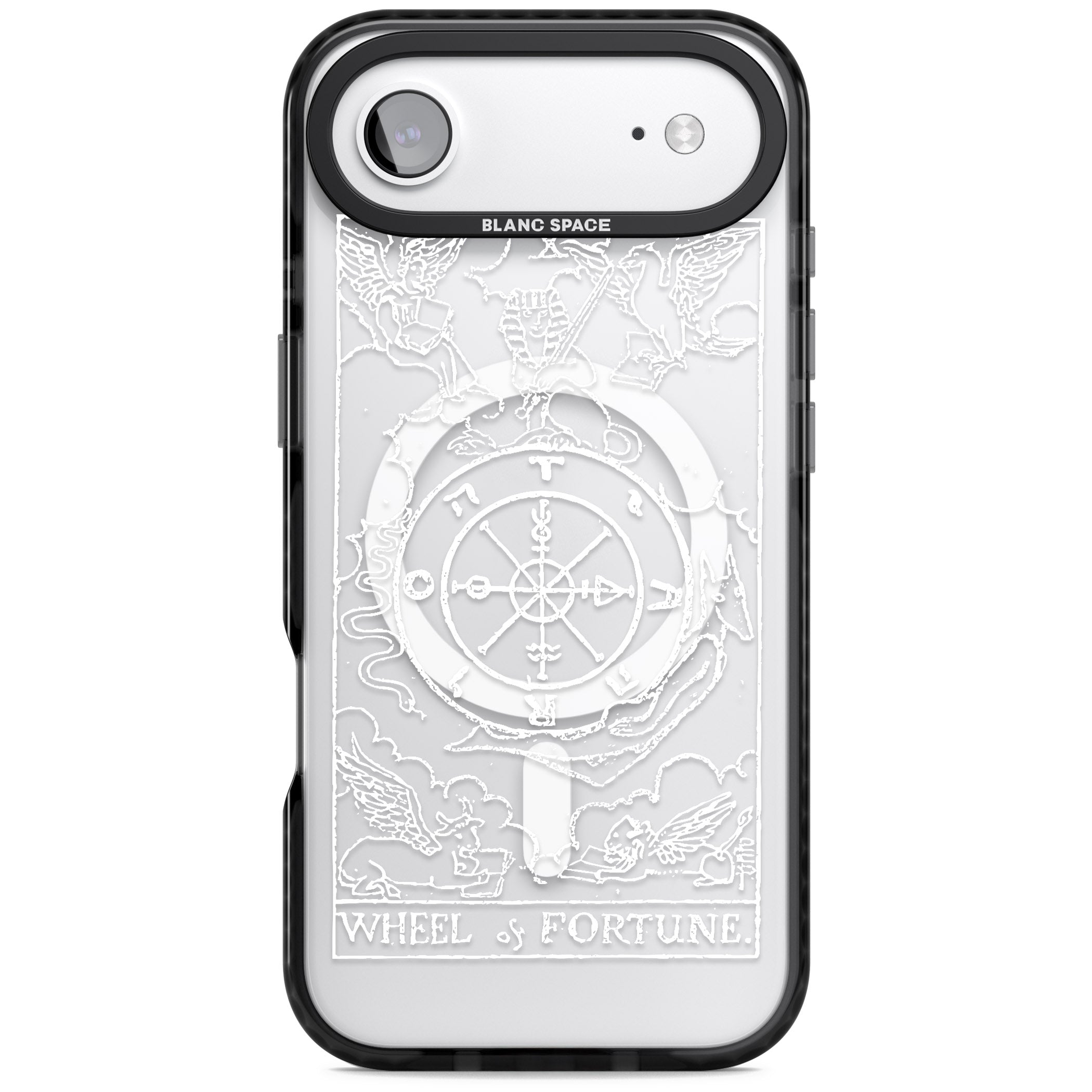 Personalised Wheel Of Fortune Tarot Card (White) iPhone 17 Air Impact Pro Black Phone Case