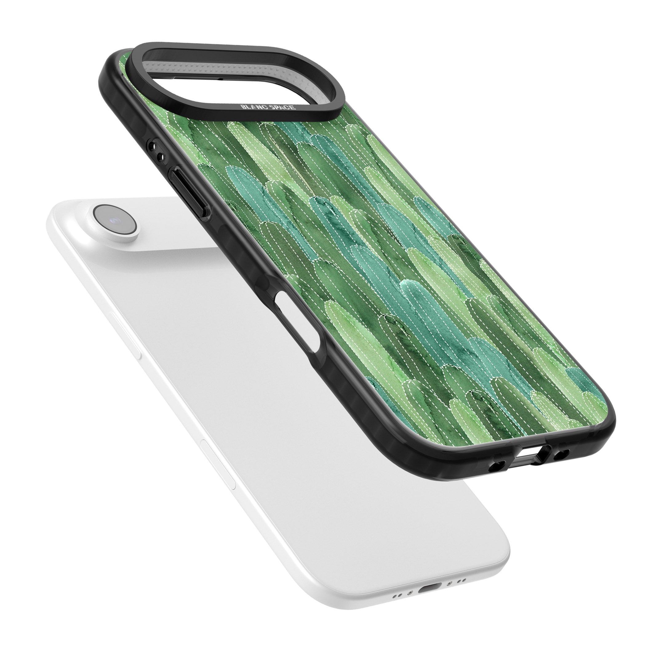 Skinny Cacti iPhone 17 Air Impact Pro Black Phone Case Colours