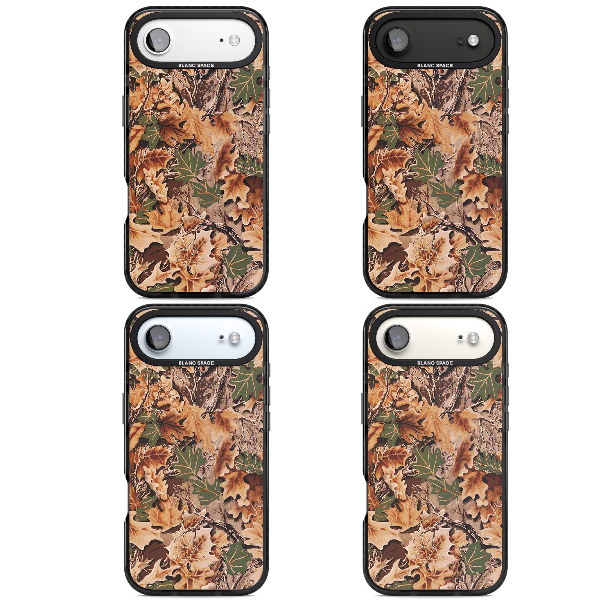 Leaves Camo iPhone 17 Air Impact Pro Black Phone Case APT Impact Protection