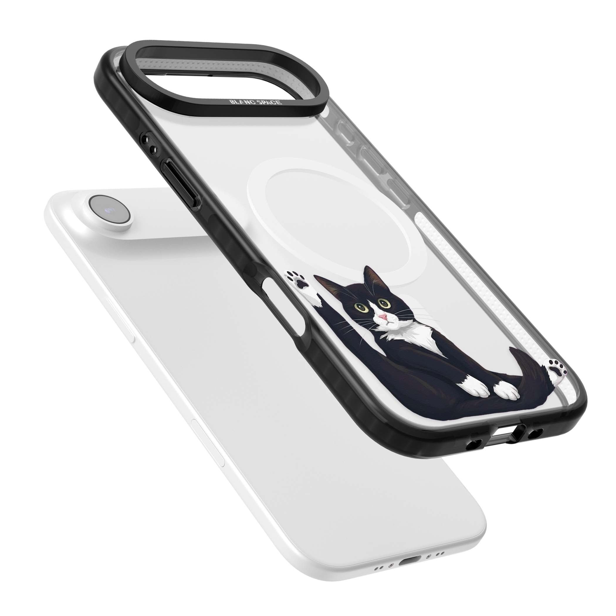 Mid-Groom Cat animals iPhone case | Black Impact Magsafe case for iPhone Air