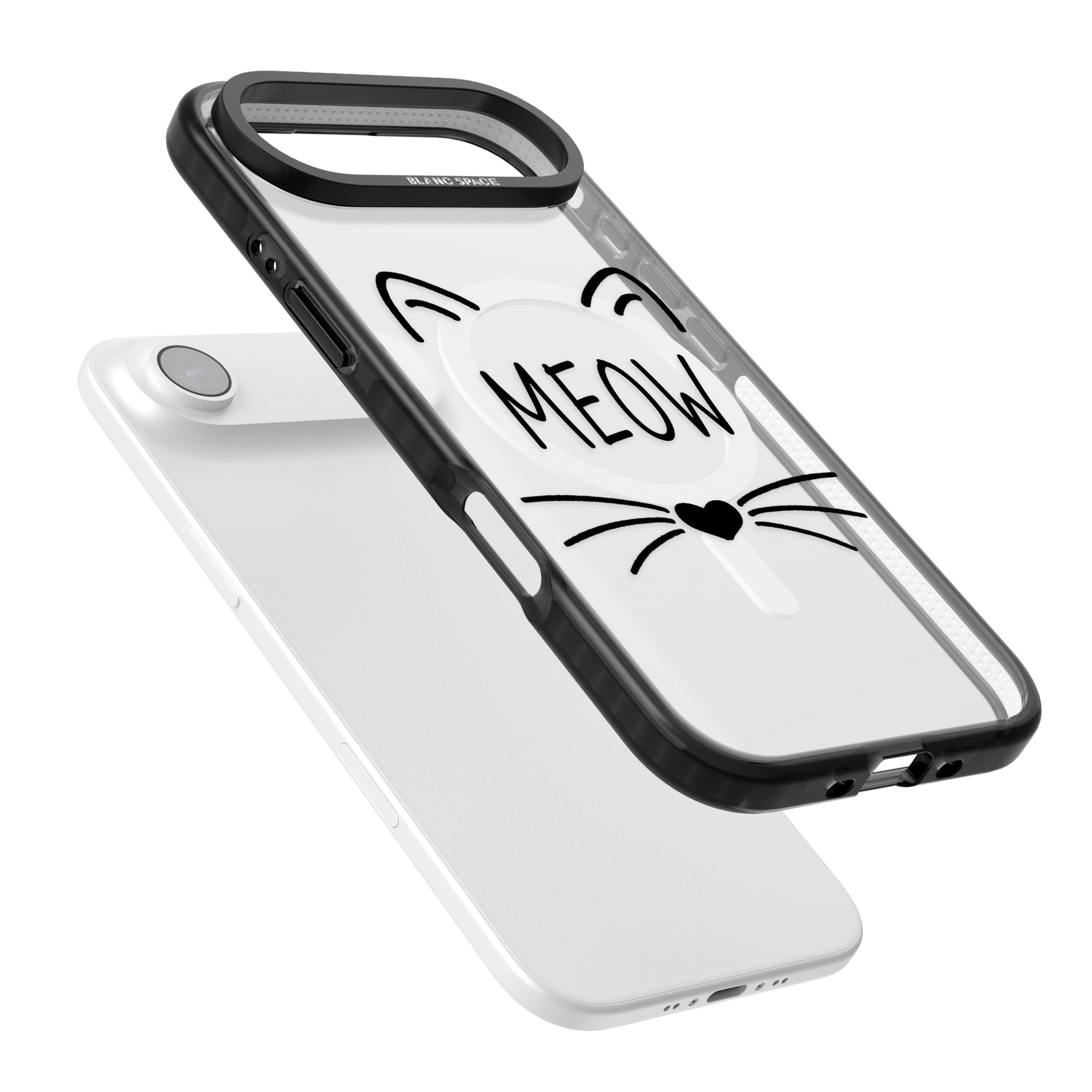 Cat Whiskers iPhone 17 Air Impact Pro Black Phone Case Colours