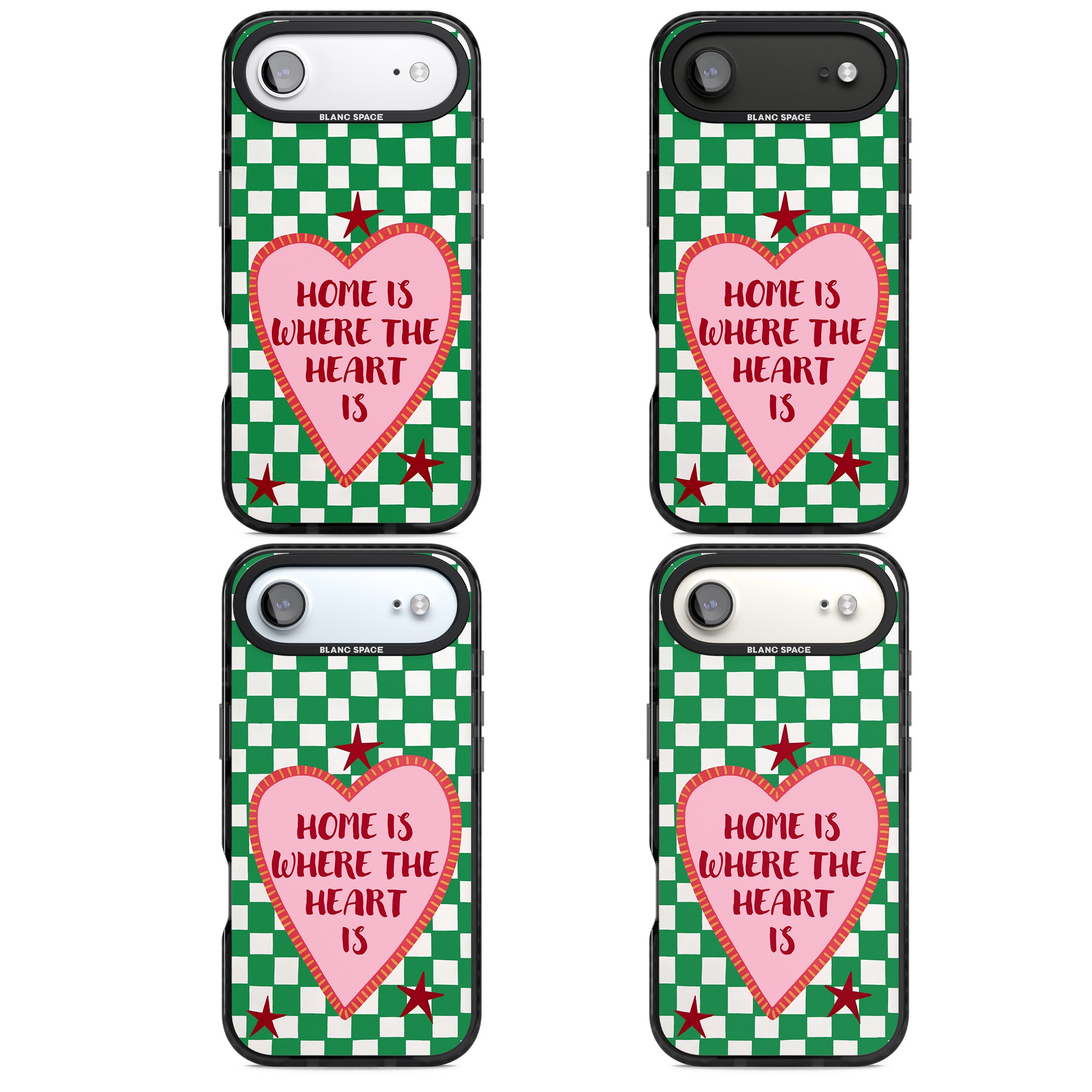 Home Is Where The Heart Is iPhone 17 Air Impact Pro Black Phone Case APT Impact Protection