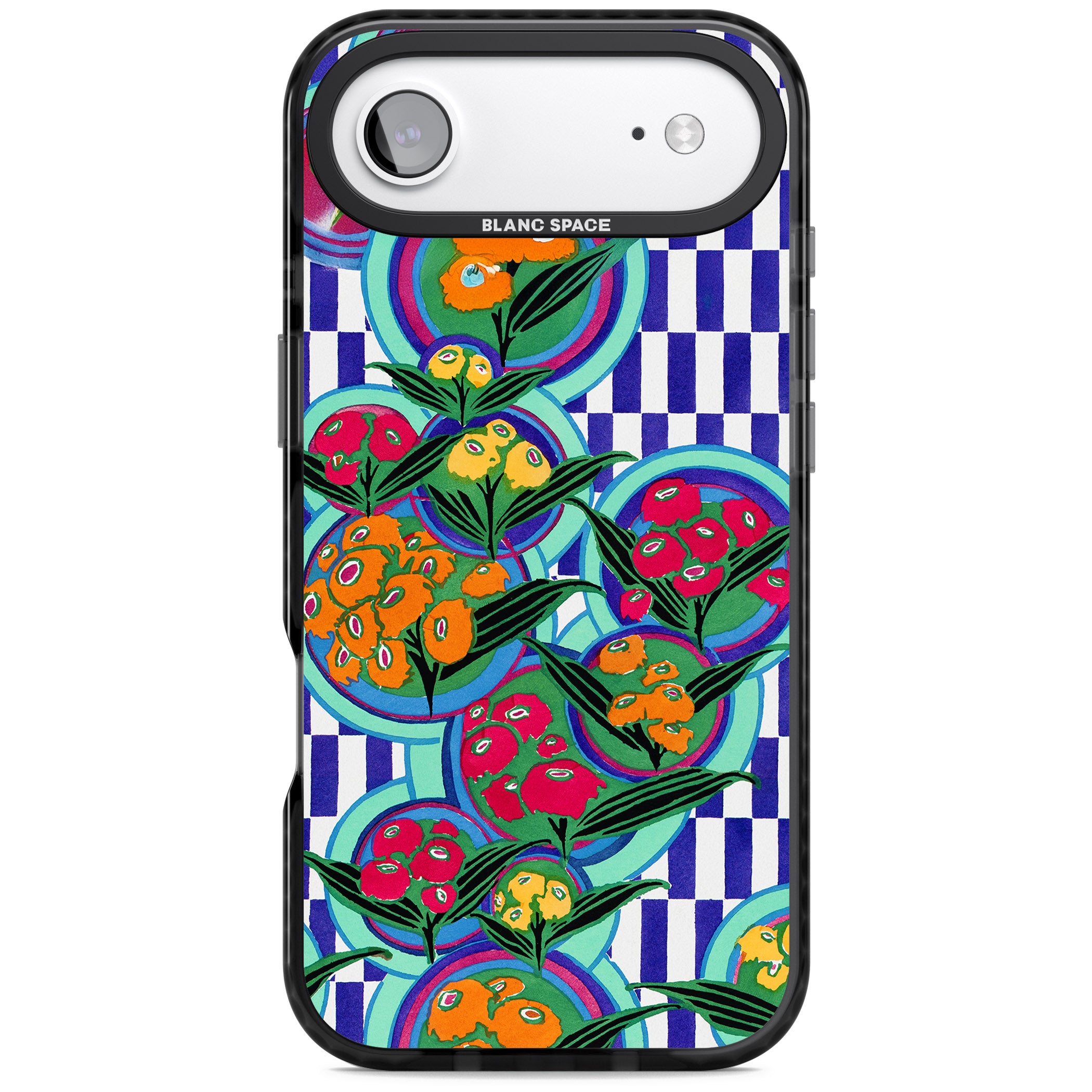 Vintage Fruit Plates iPhone 17 Air Impact Pro Black Phone Case