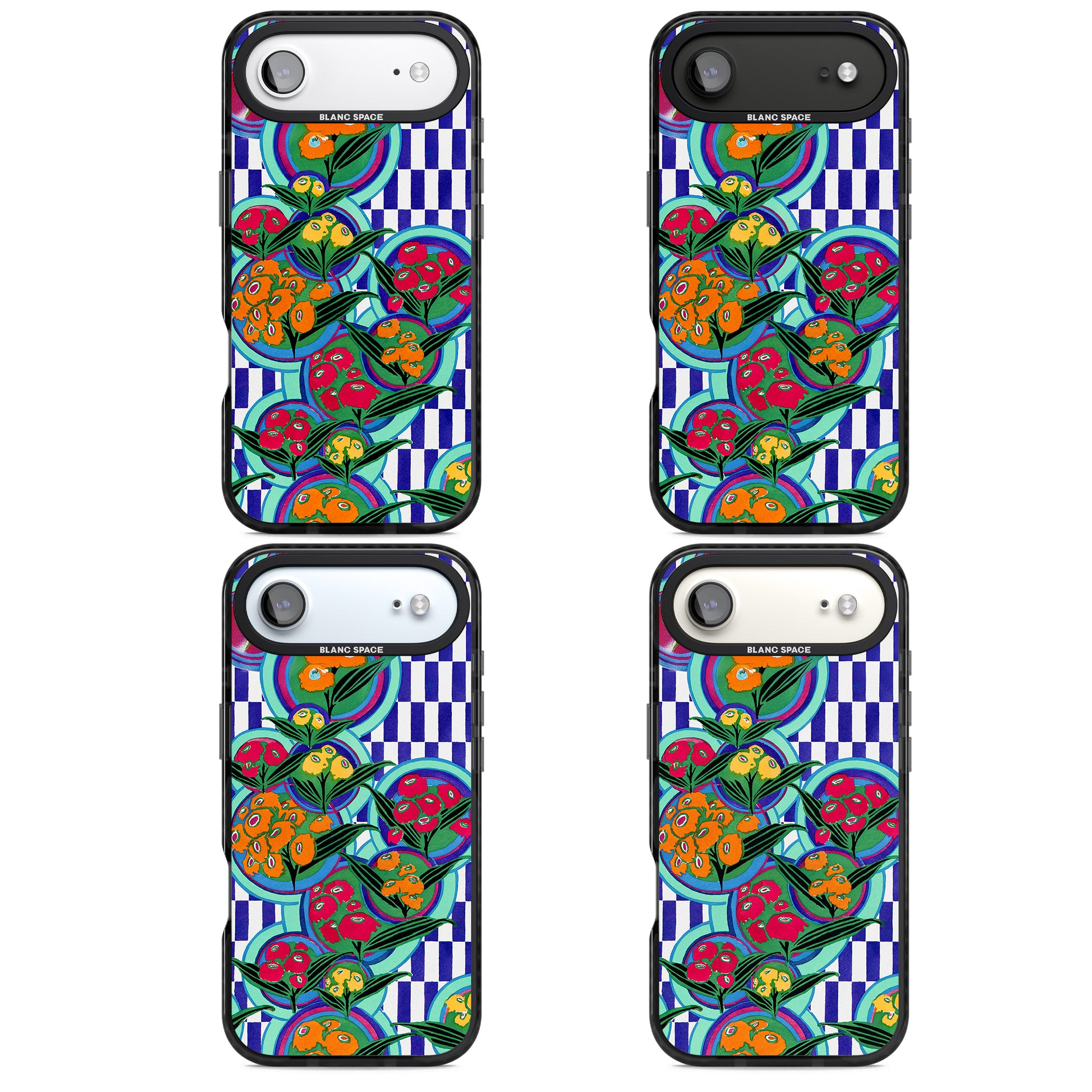 Vintage Fruit Plates iPhone 17 Air Impact Pro Black Phone Case APT Impact Protection