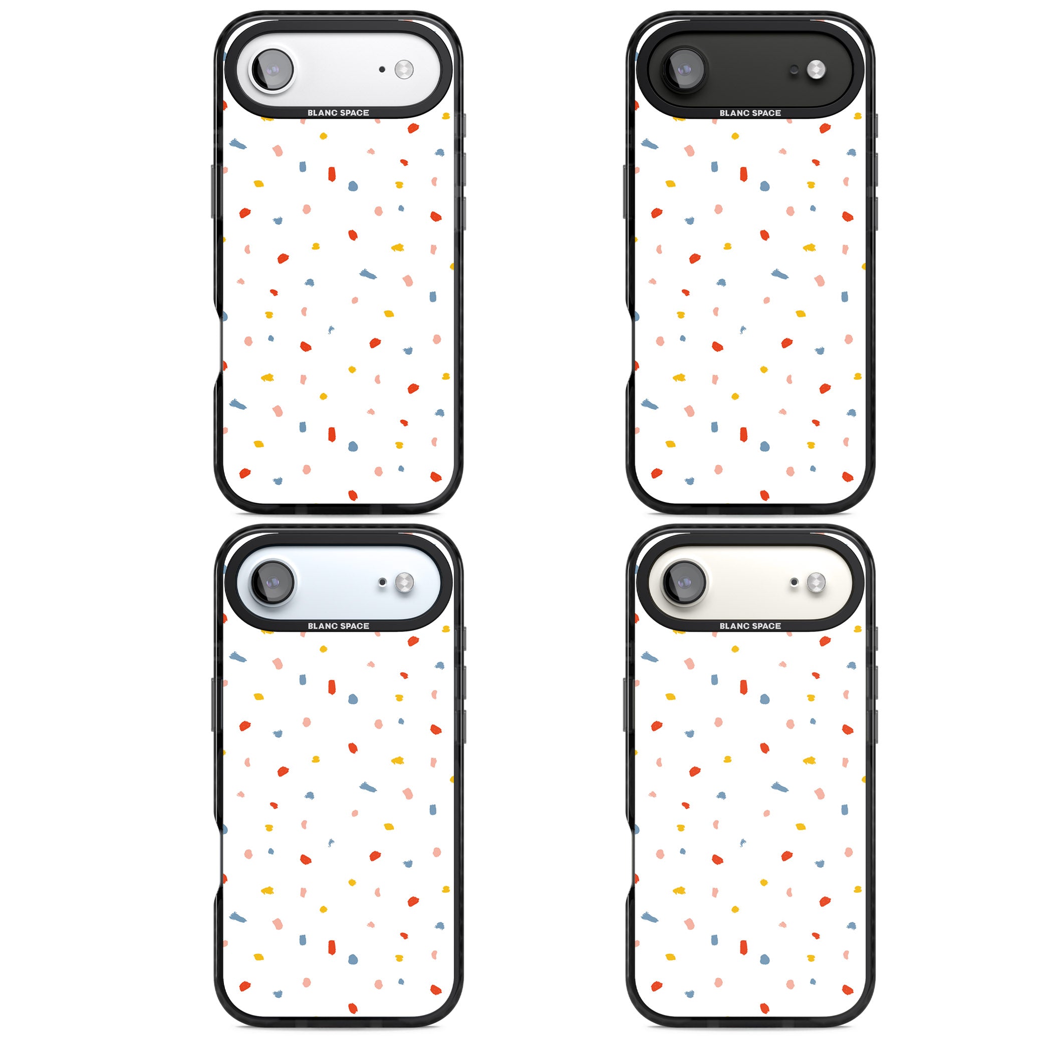 Confetti Speckle iPhone 17 Air Impact Pro Black Phone Case APT Impact Protection