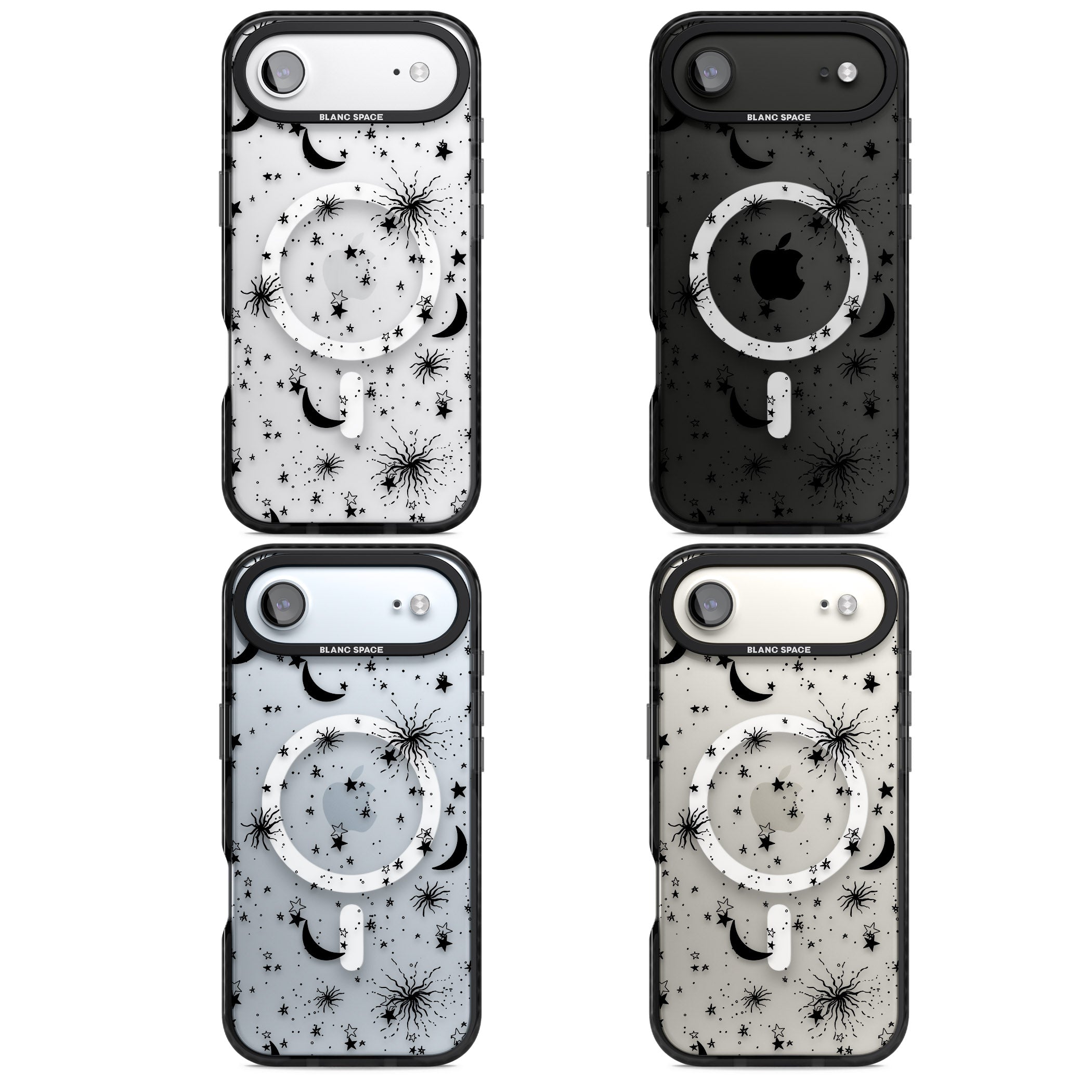 Celestial Night iPhone 17 Air Impact Pro Black Phone Case APT Impact Protection