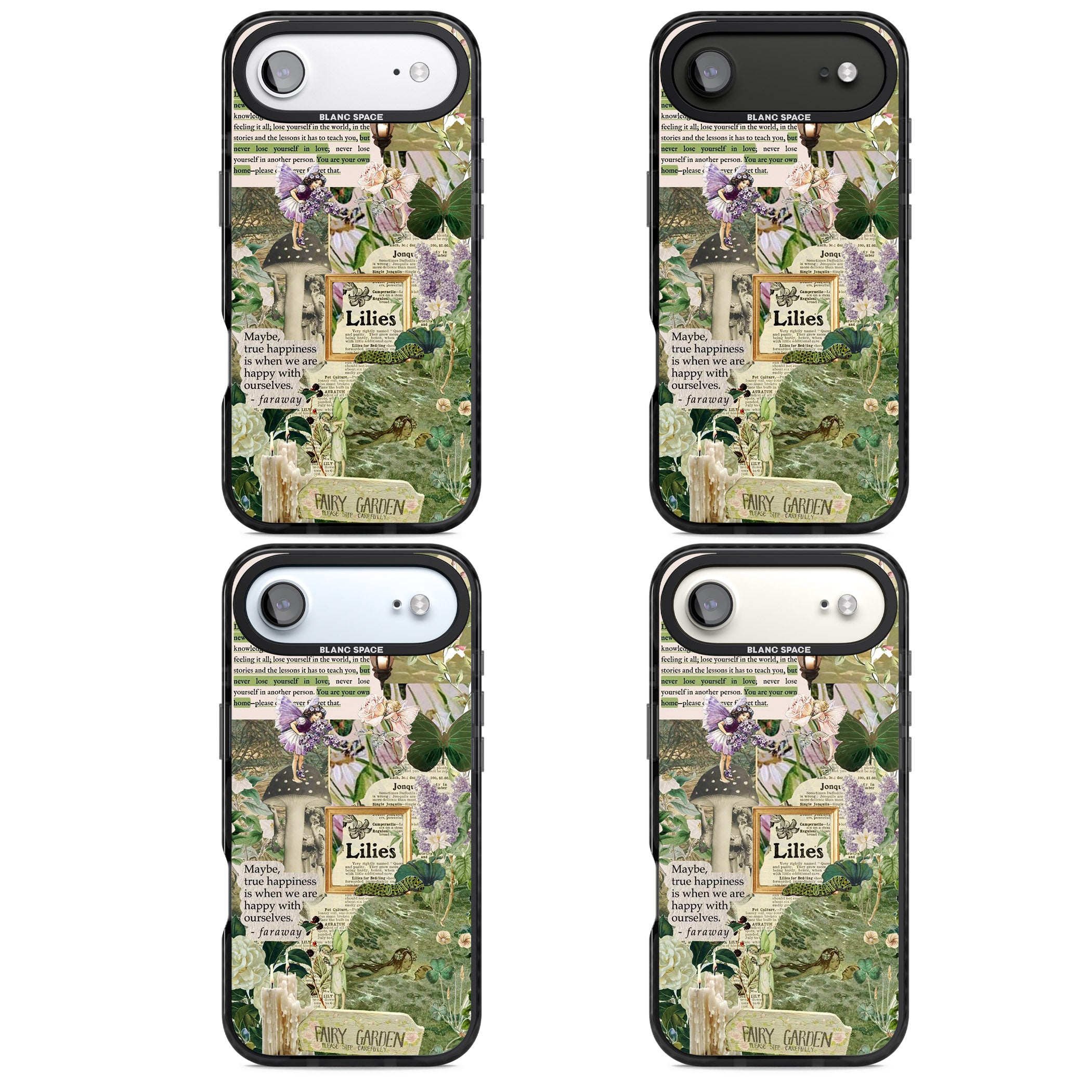 Fairy Garden iPhone 17 Air Impact Pro Black Phone Case APT Impact Protection