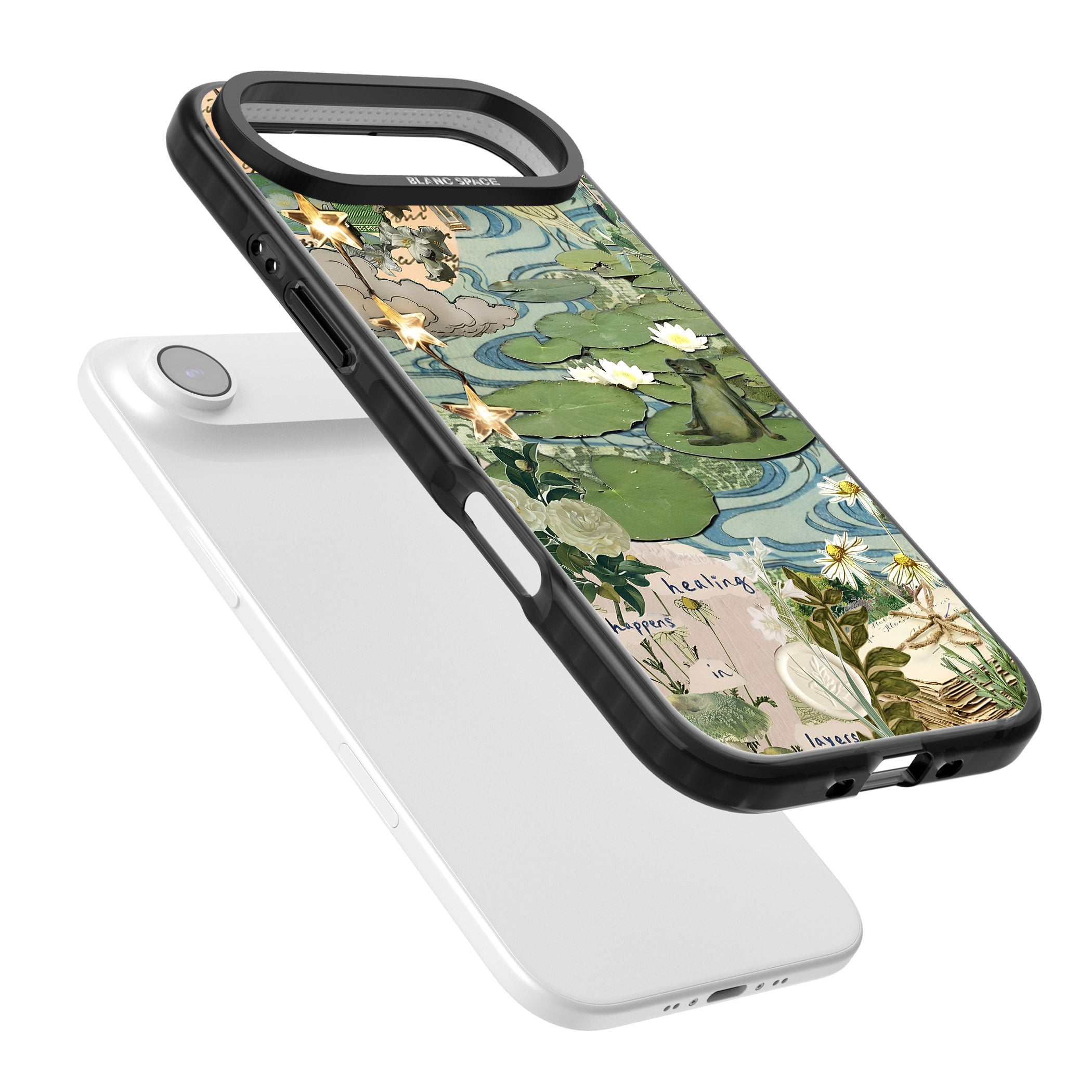 Lily Pad River iPhone 17 Air Impact Pro Black Phone Case Colours