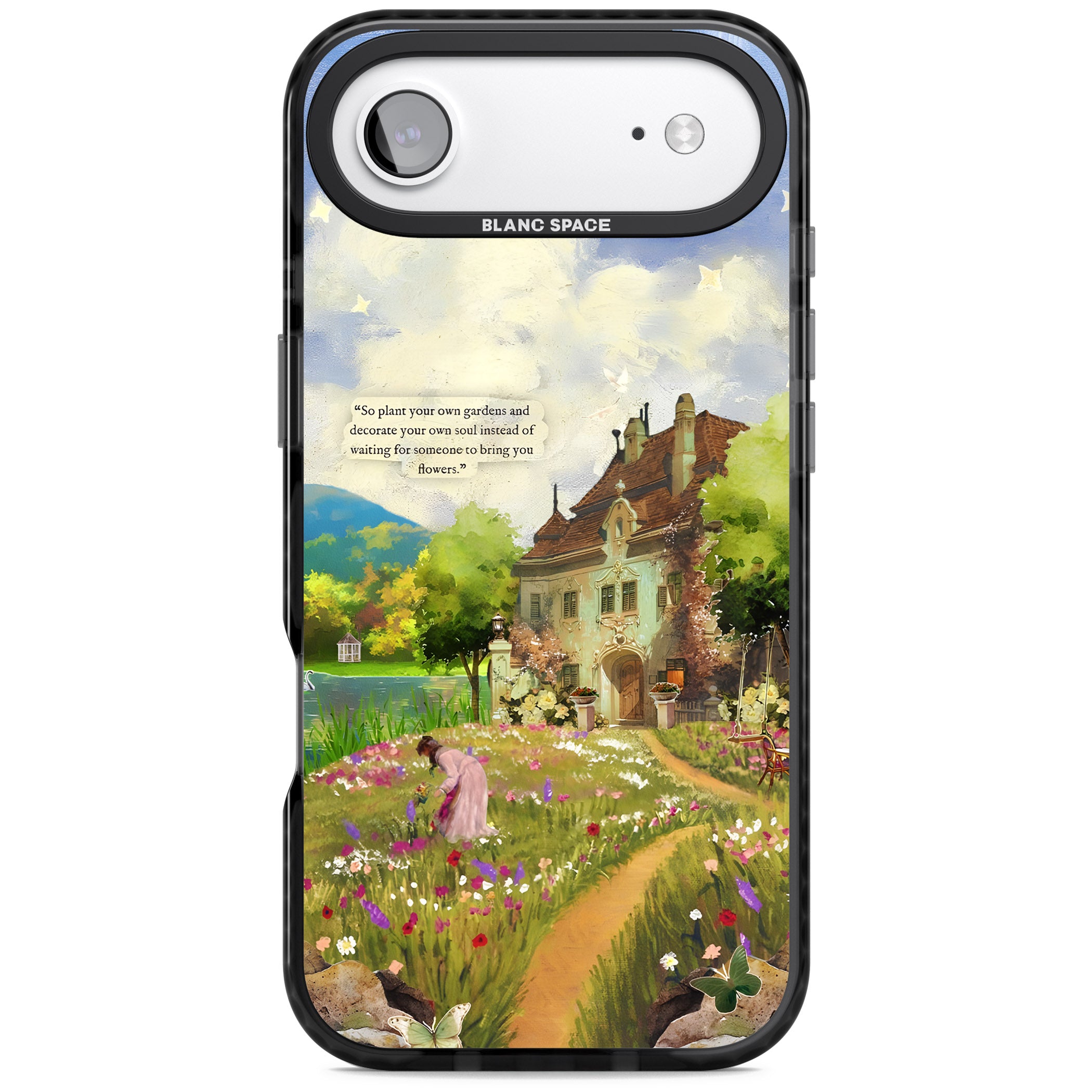 Spring Cottage iPhone 17 Air Impact Pro Black Phone Case