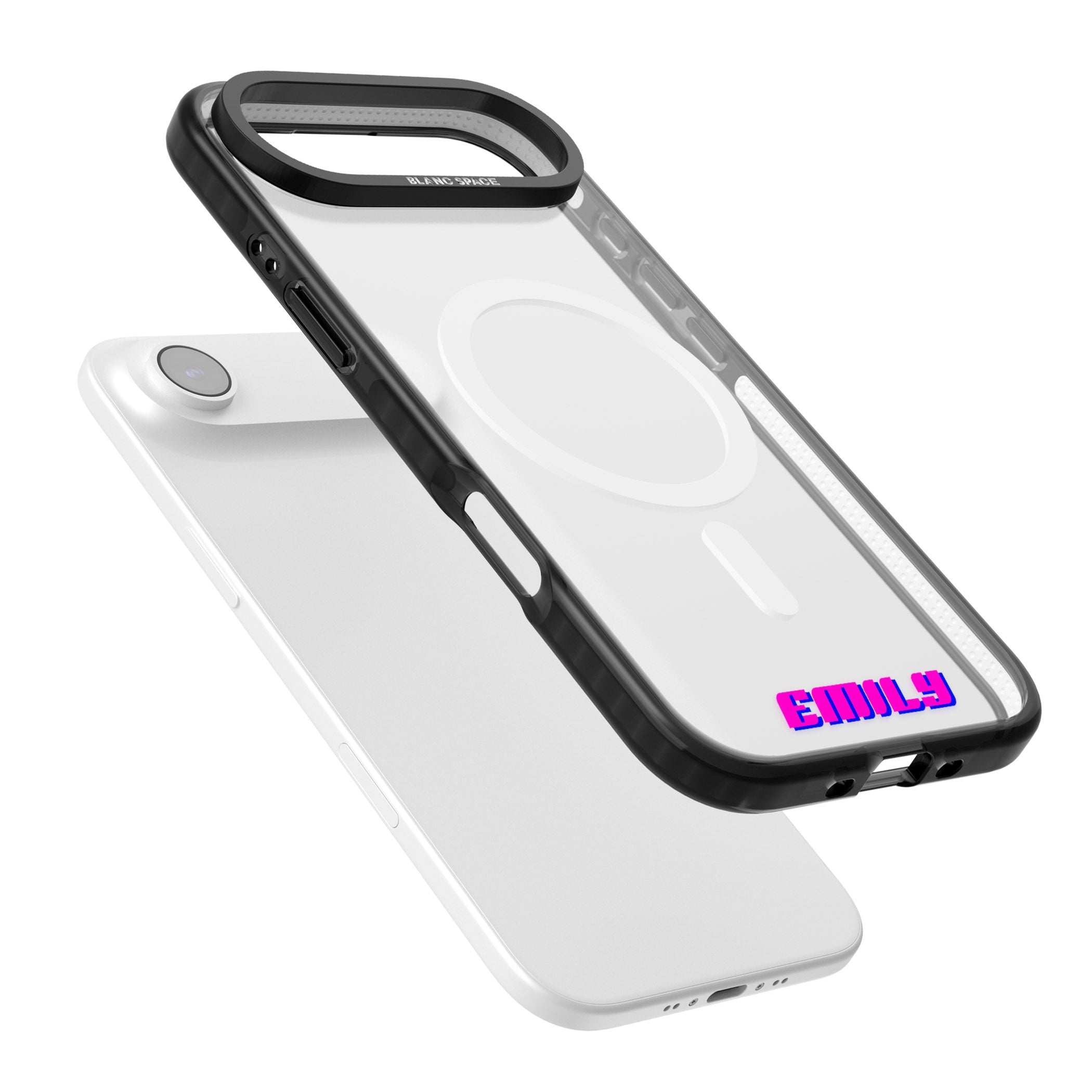 Personalised Cool Bottom Name iPhone 17 Air Impact Pro Black Phone Case Colours