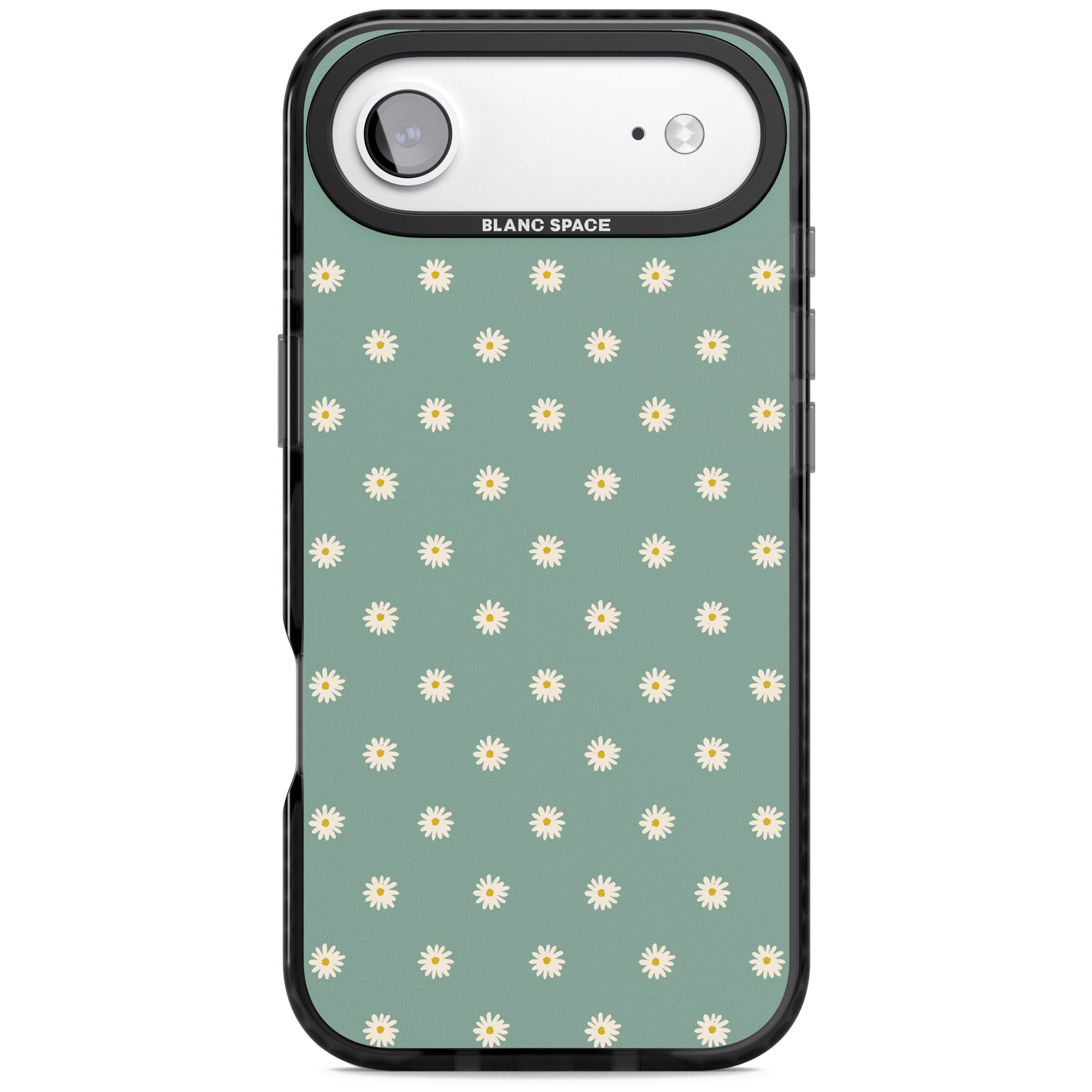 Sage Daisy Floral iPhone 17 Air Impact Pro Black Phone Case