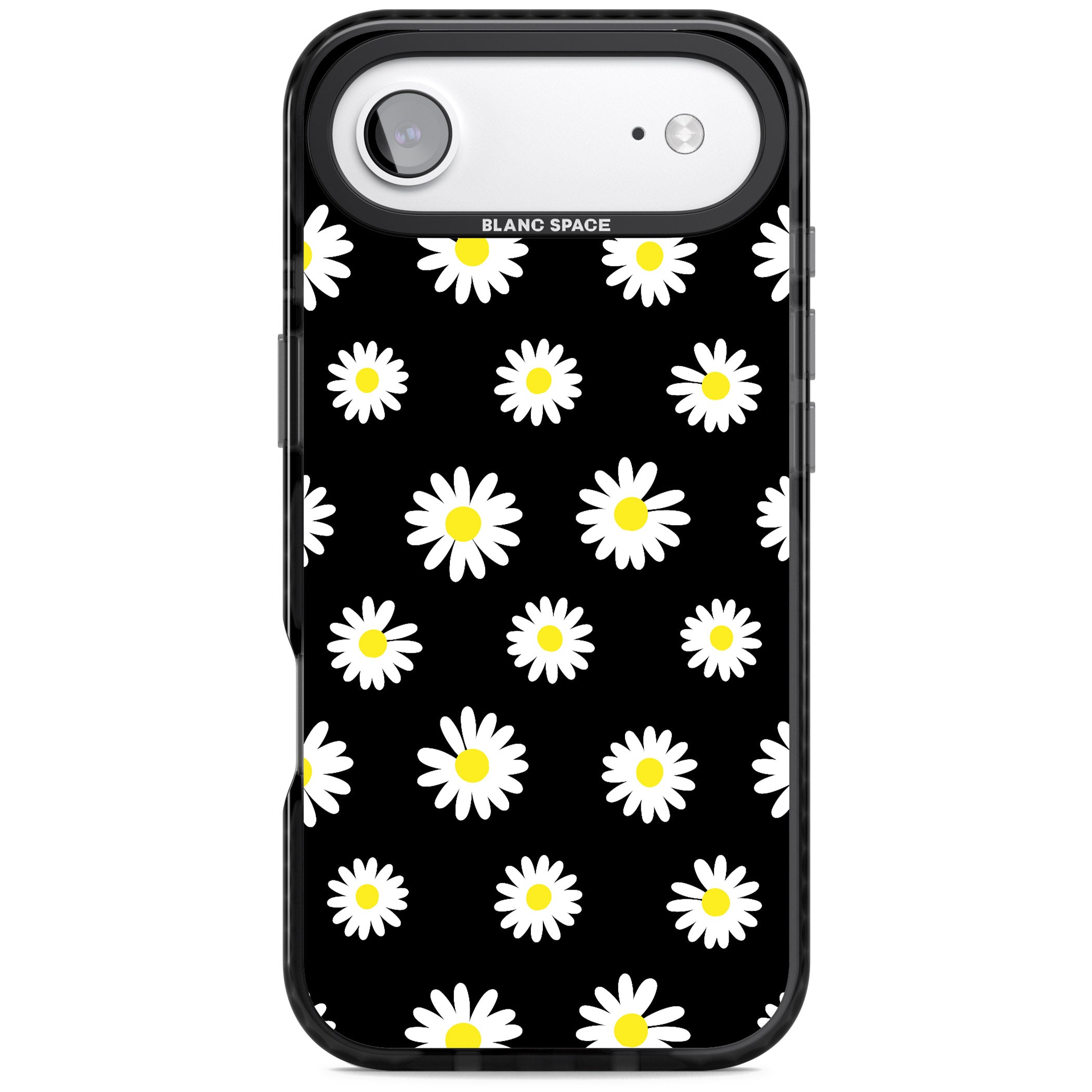 Personalised Chic Daisy Pattern iPhone 17 Air Impact Pro Black Phone Case
