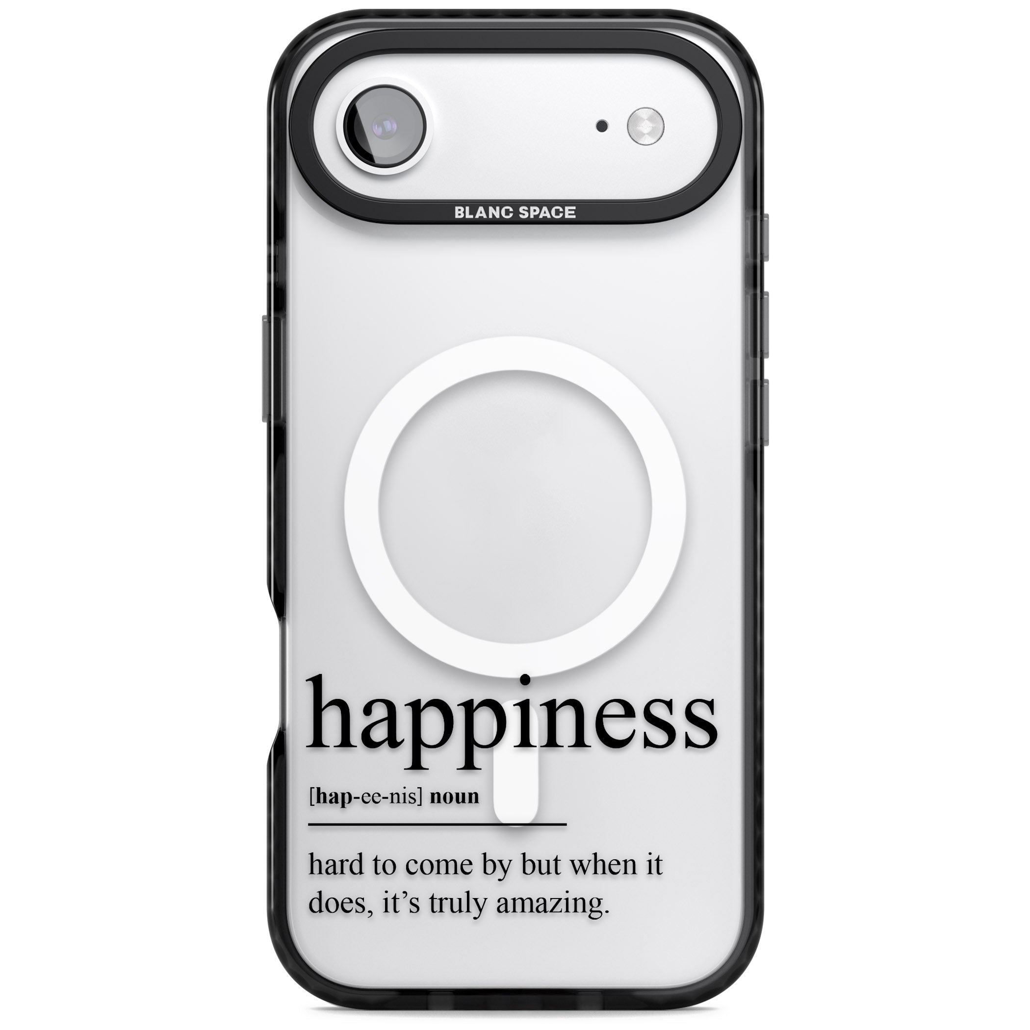Happiness iPhone 17 Air Impact Pro Black Phone Case