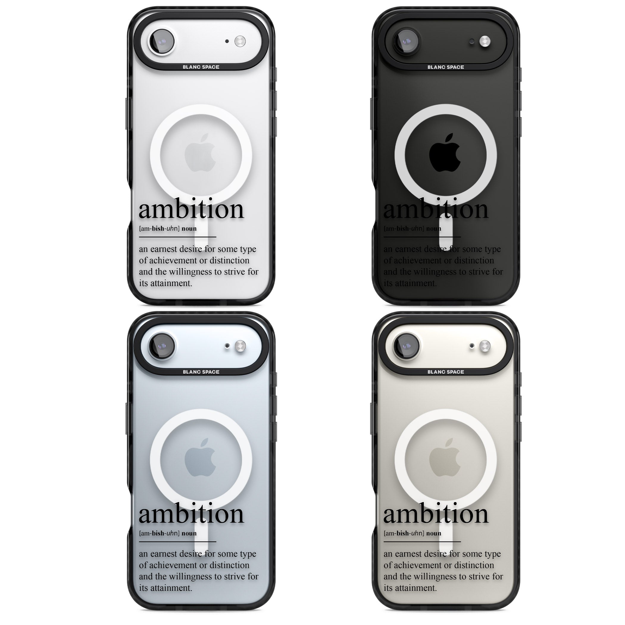 Ambition iPhone 17 Air Impact Pro Black Phone Case APT Impact Protection