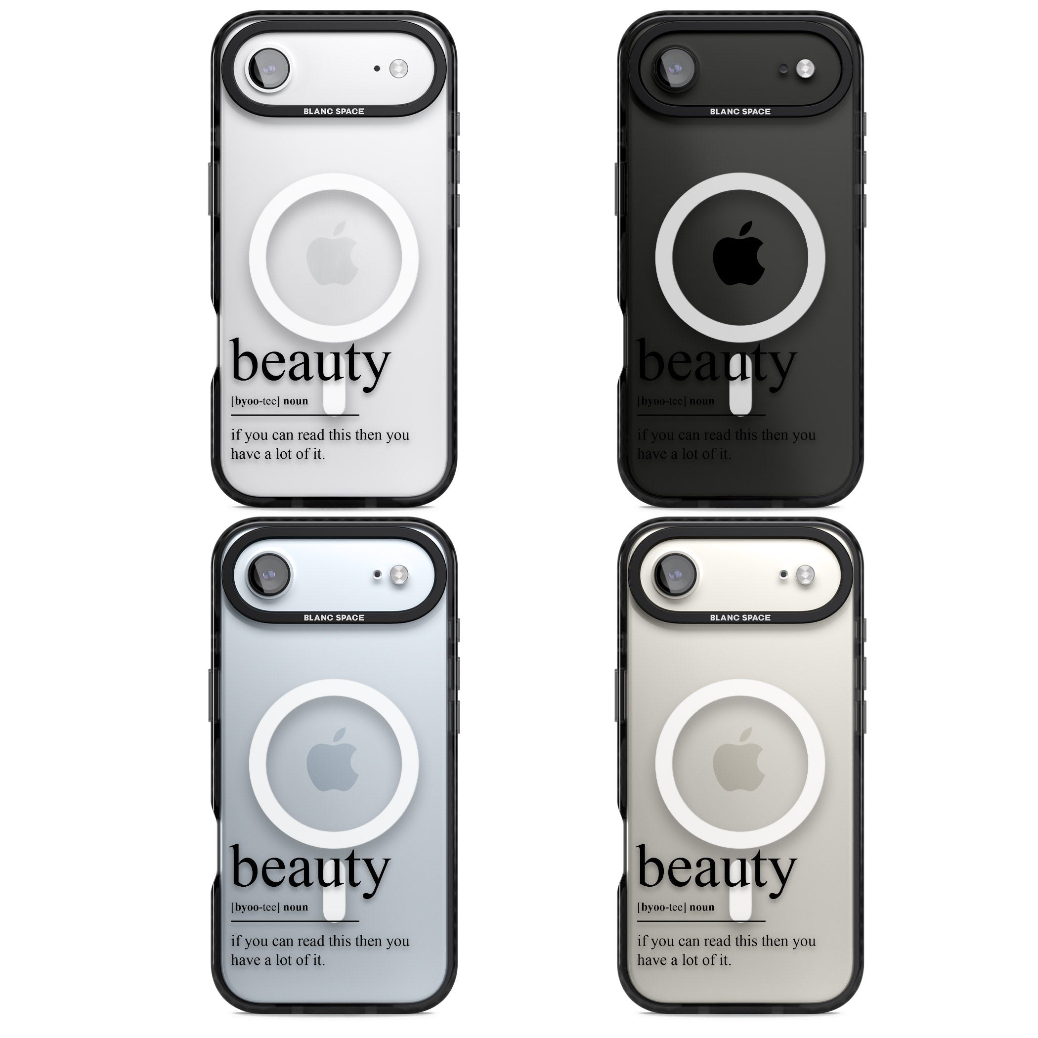 Beauty iPhone 17 Air Impact Pro Black Phone Case APT Impact Protection