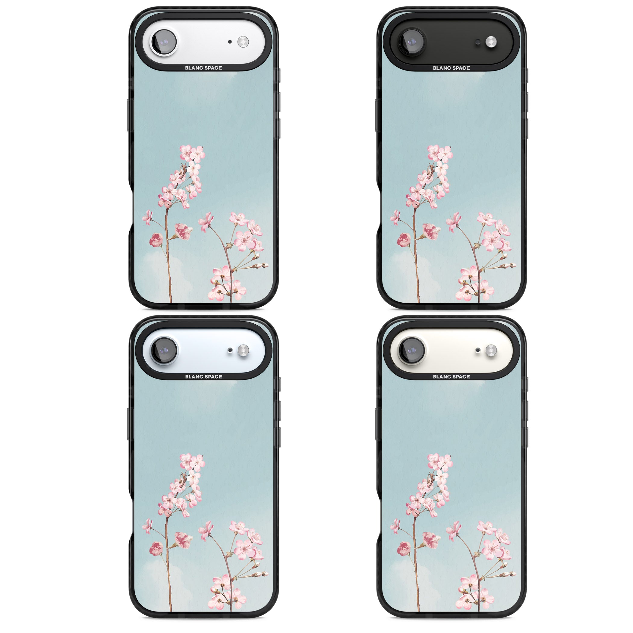 Blossom Flower Sky iPhone 17 Air Impact Pro Black Phone Case APT Impact Protection
