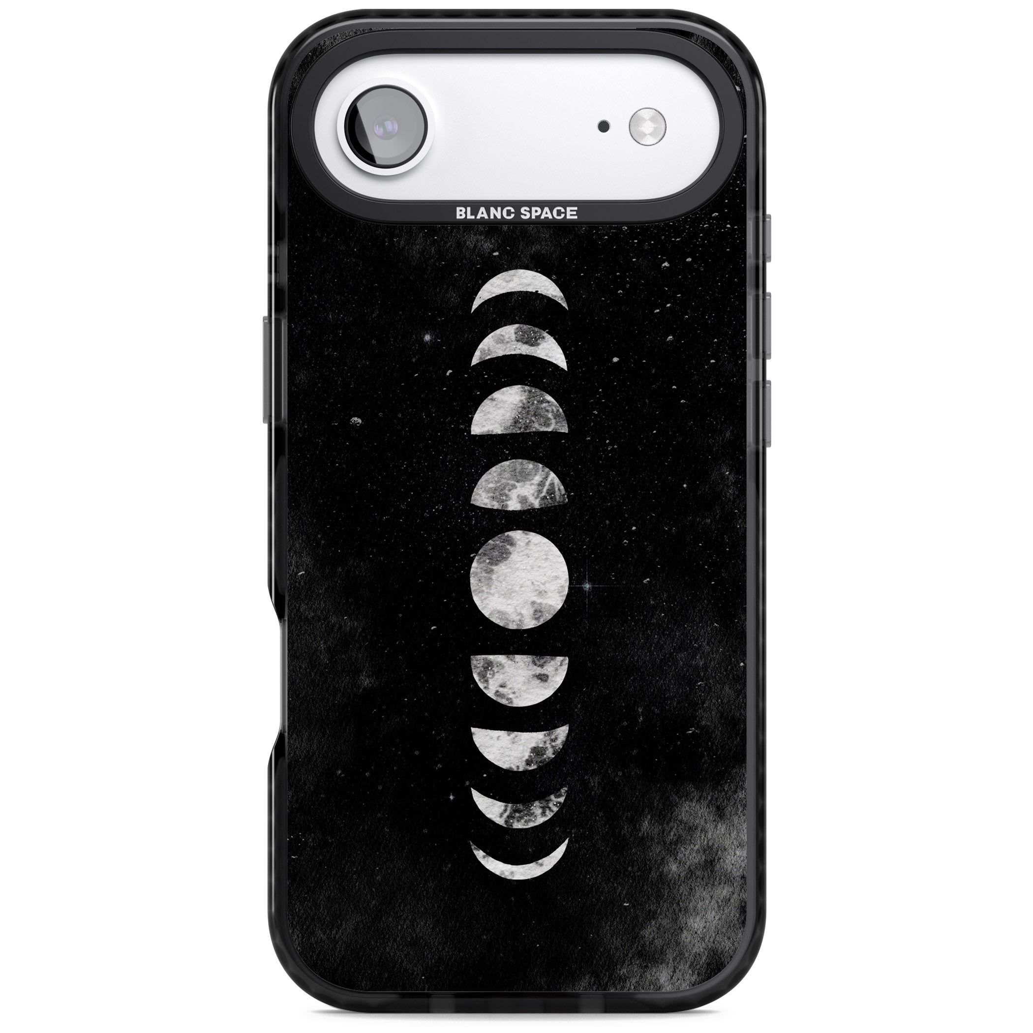 Lunar Phases iPhone 17 Air Impact Pro Black Phone Case