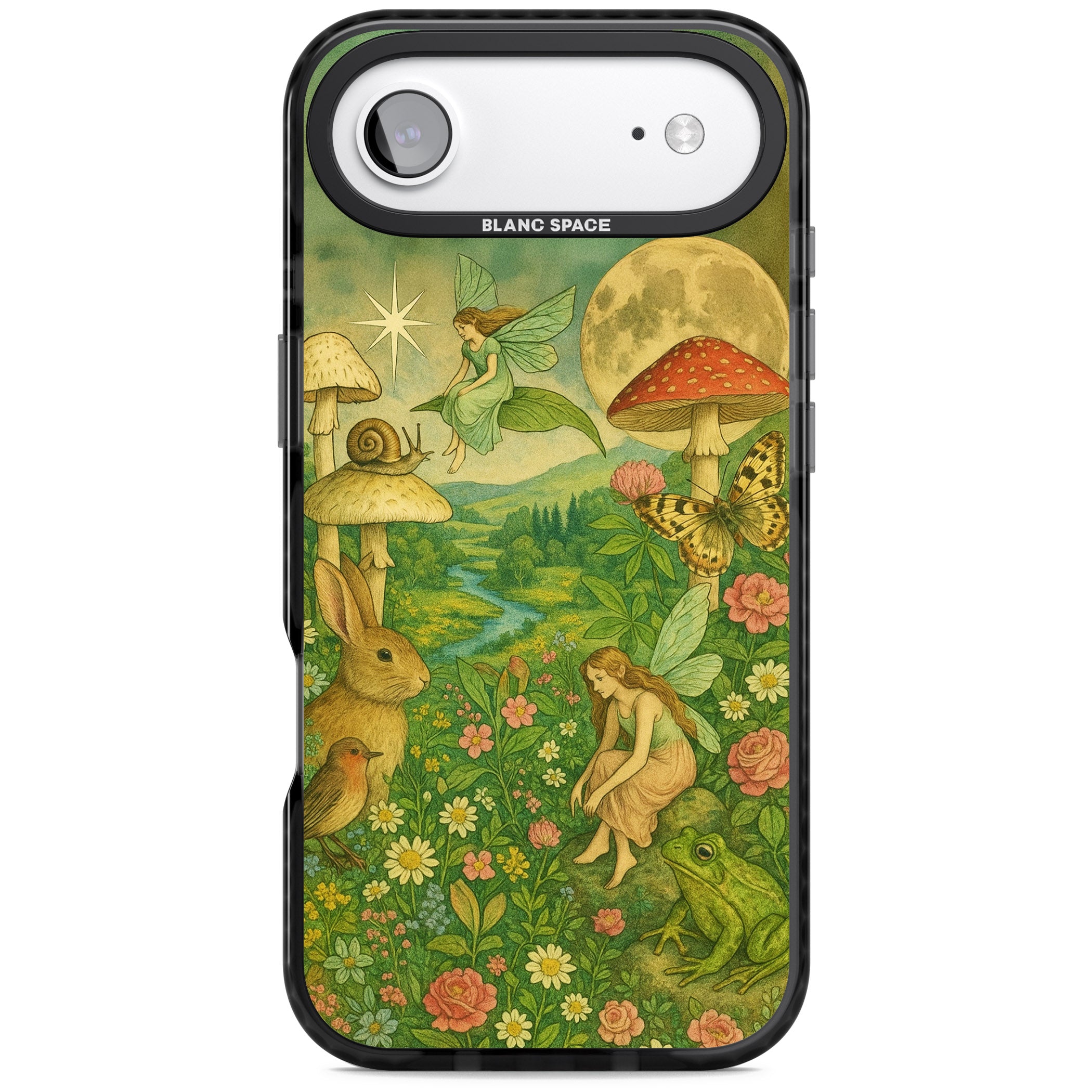 Fairies & Flowers iPhone 17 Air Impact Pro Black Phone Case