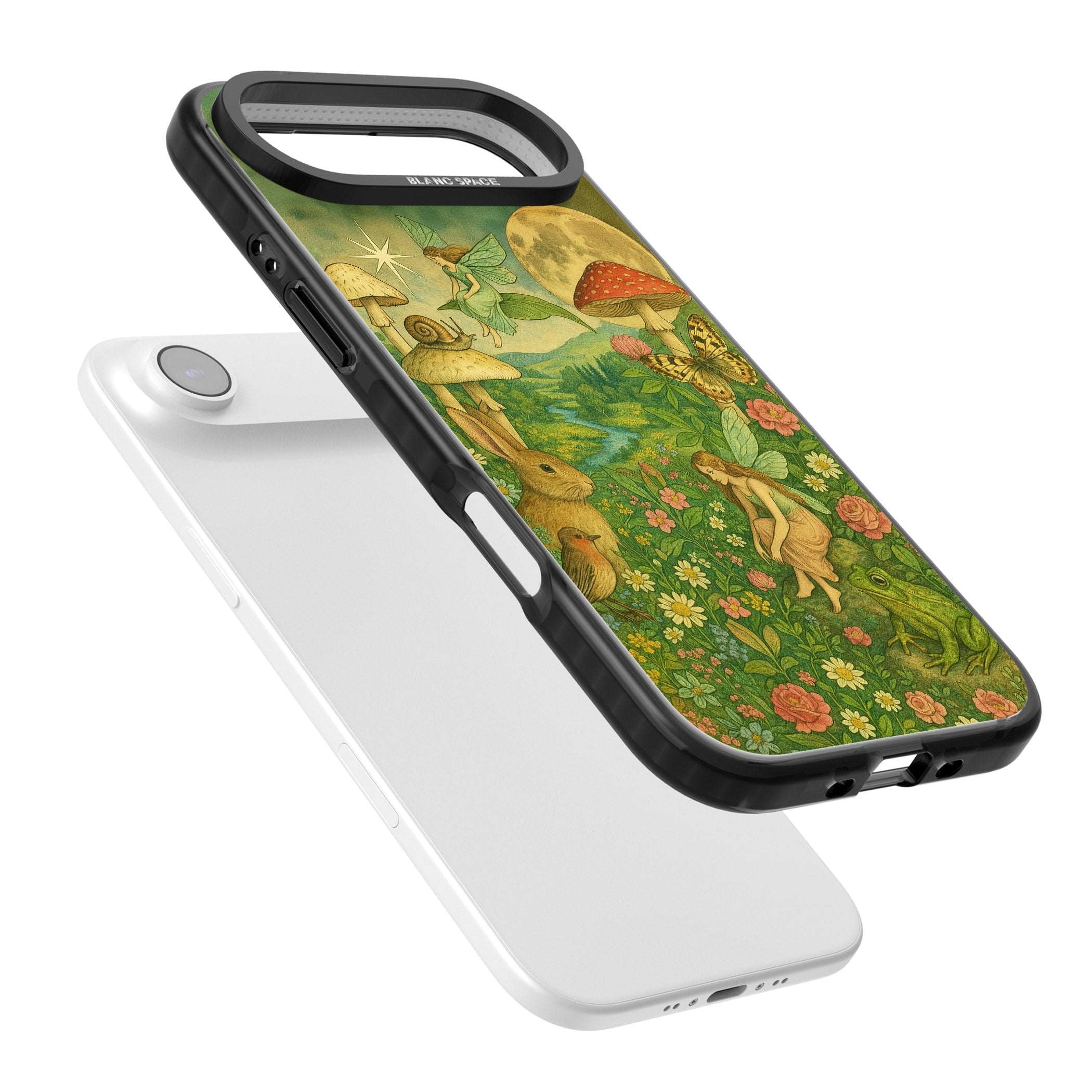 Fairies & Flowers iPhone 17 Air Impact Pro Black Phone Case Colours