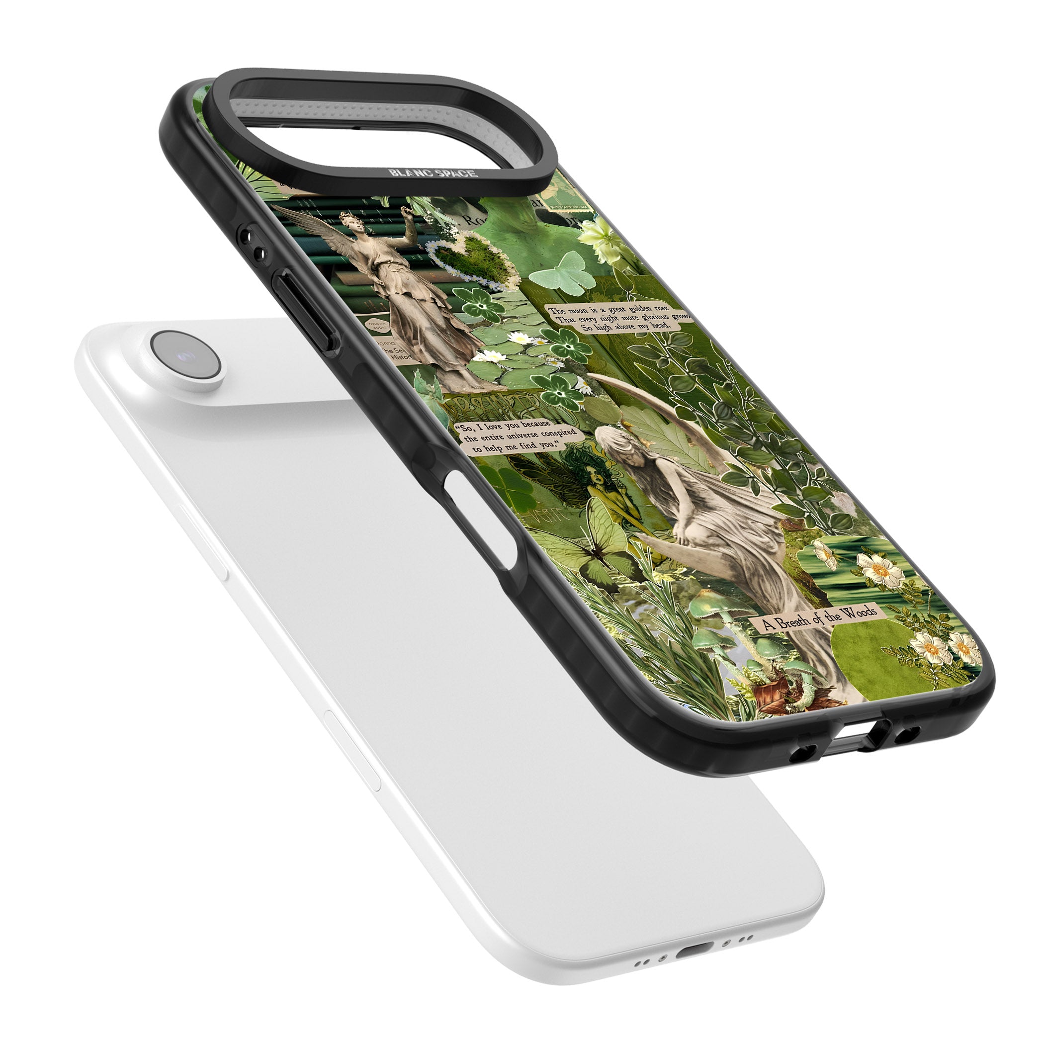 Enchanted Forest Green iPhone 17 Air Impact Pro Black Phone Case Colours