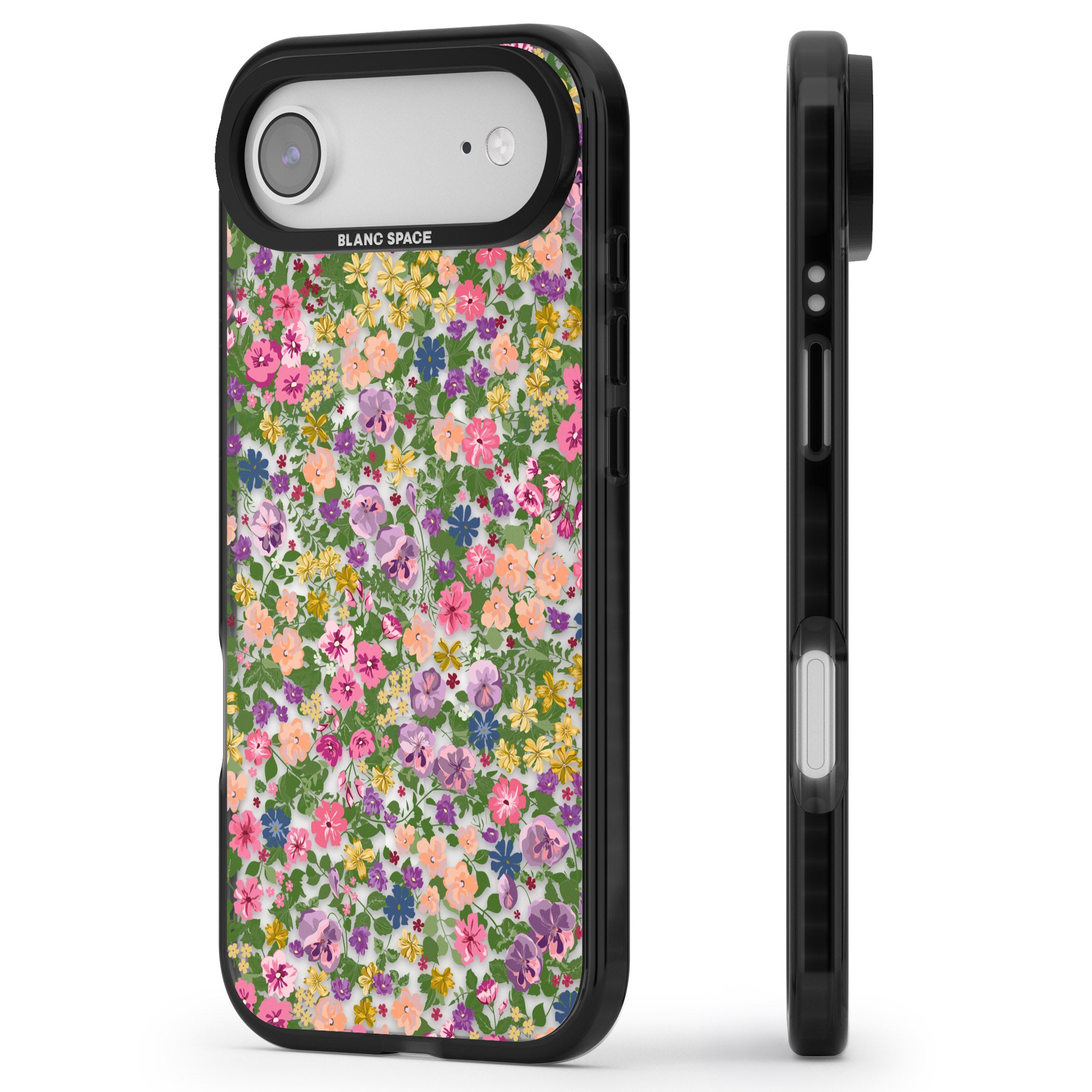 Lake Como Meadow iPhone 17 Air Impact Pro Black Phone Case Side Profile